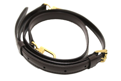 Authentic Louis Vuitton Brown Leather Bag Strap