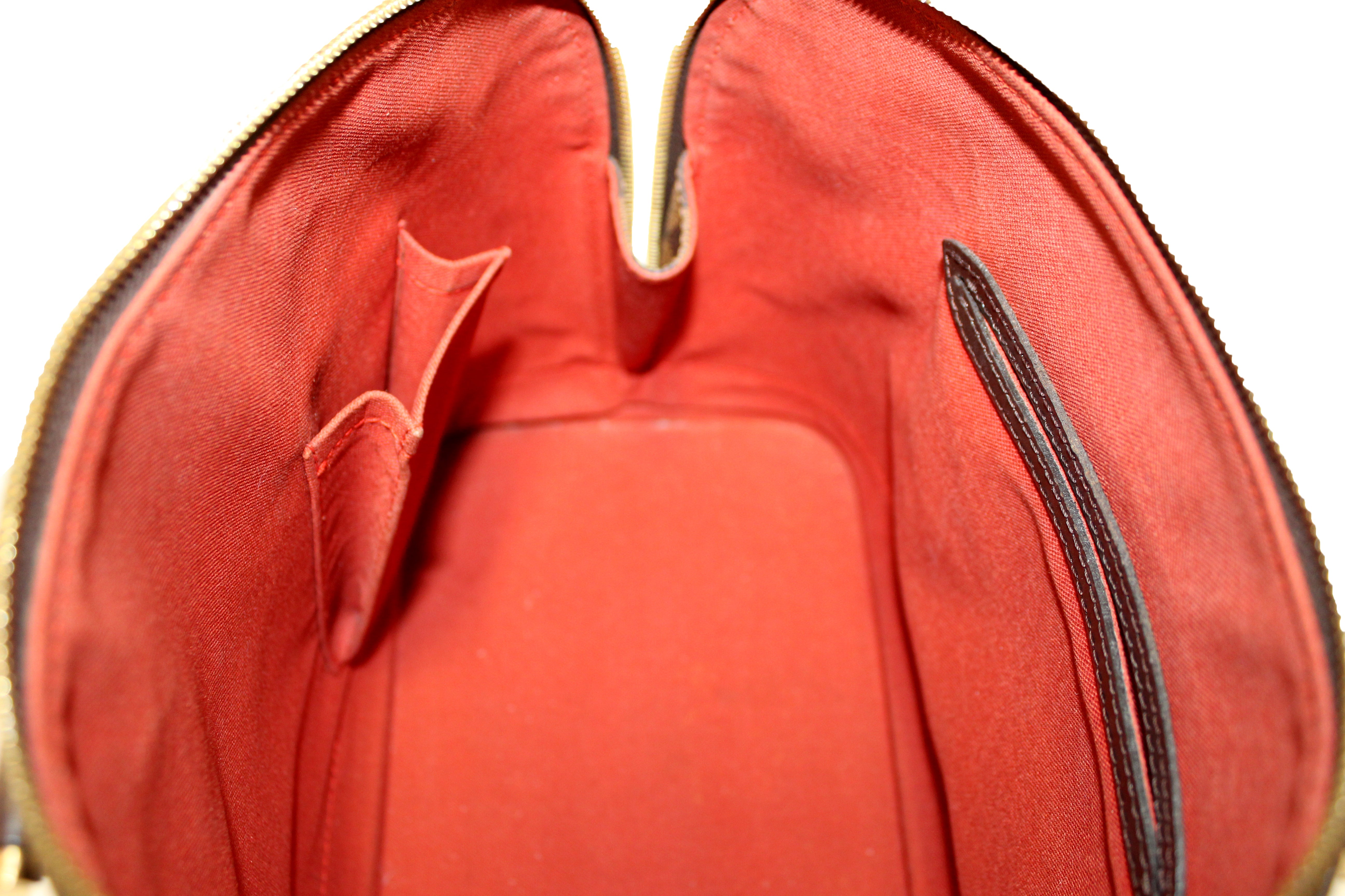 Authentic Louis Vuitton Damier Ebene Canvas Alma PM Handbag