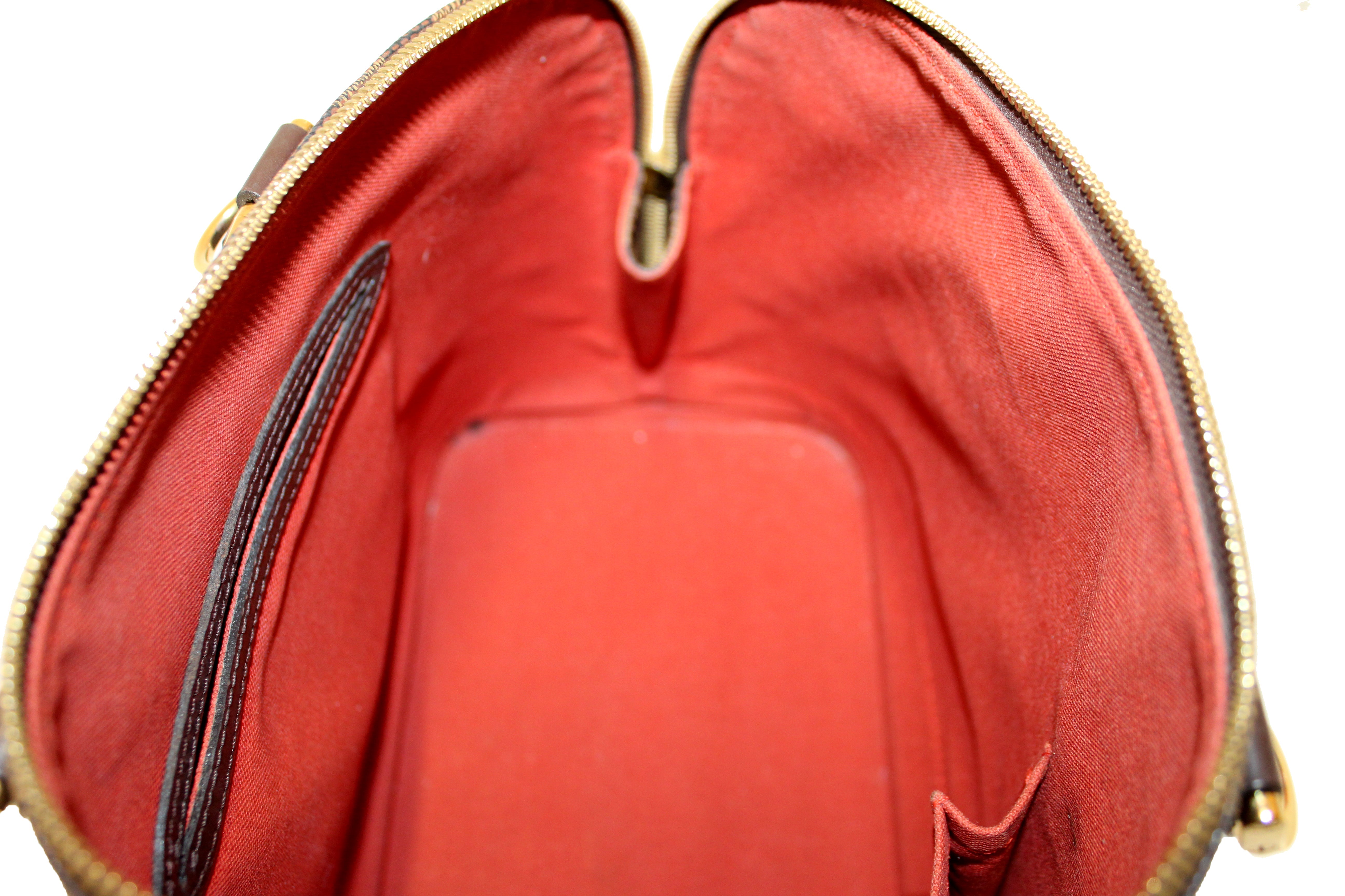 Authentic Louis Vuitton Damier Ebene Canvas Alma PM Handbag