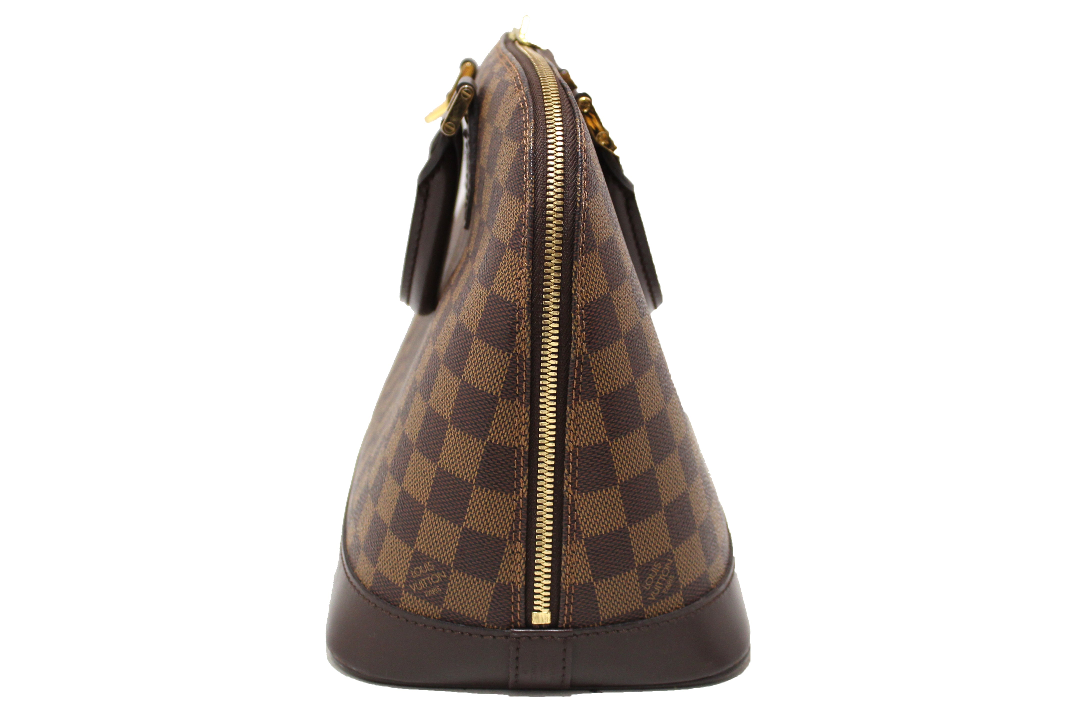 Authentic Louis Vuitton Damier Ebene Canvas Alma PM Handbag