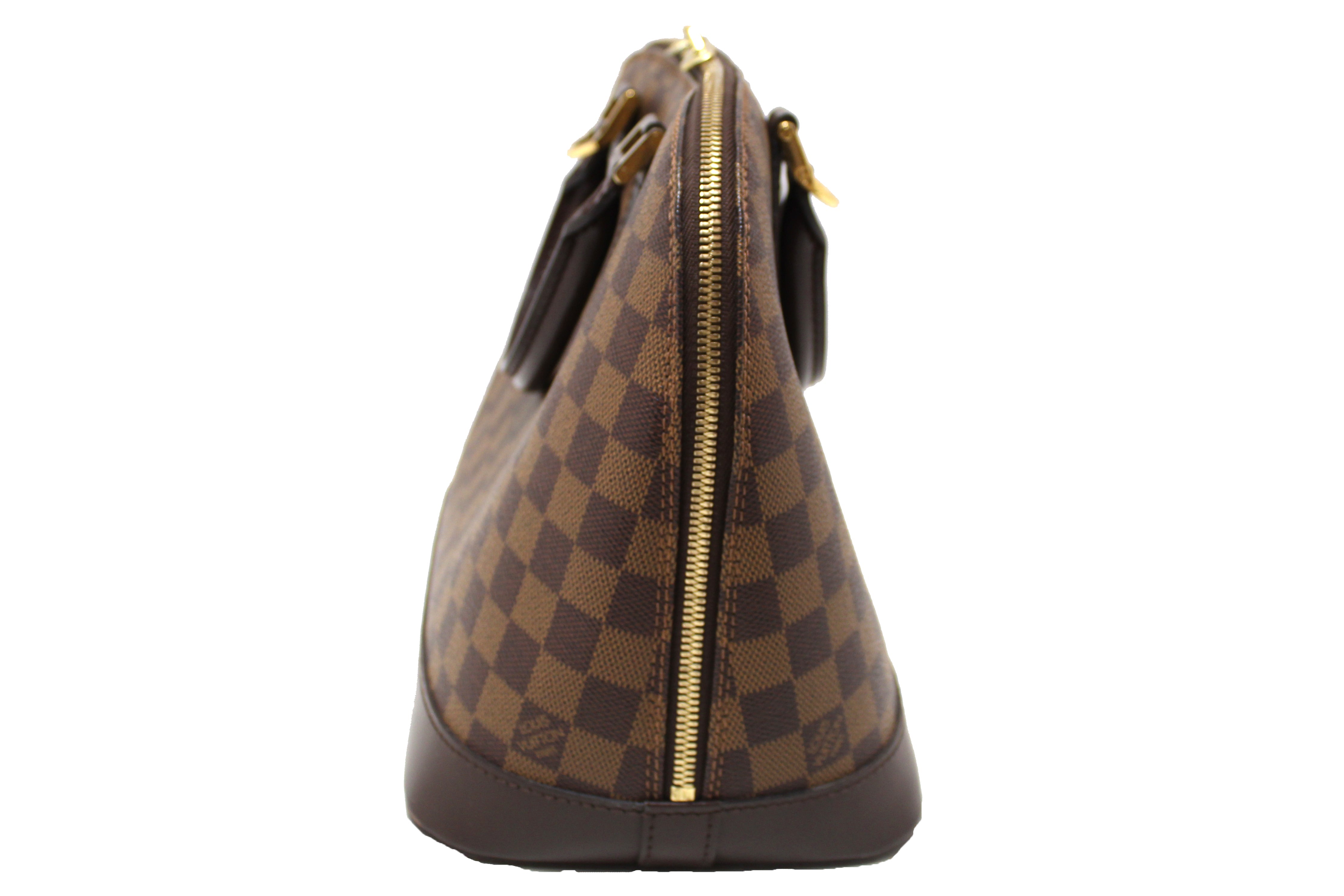Authentic Louis Vuitton Damier Ebene Canvas Alma PM Handbag