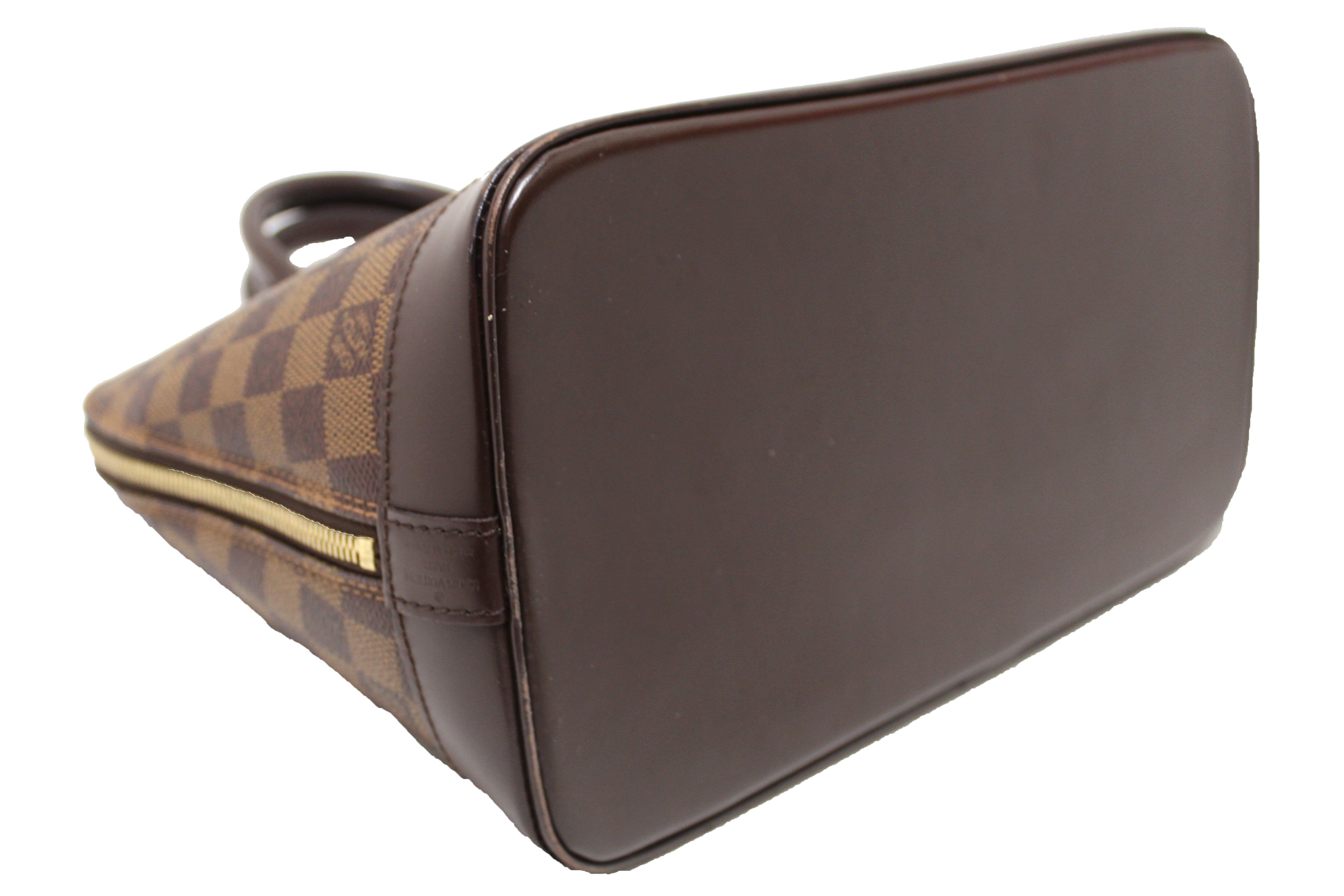 Authentic Louis Vuitton Damier Ebene Canvas Alma PM Handbag