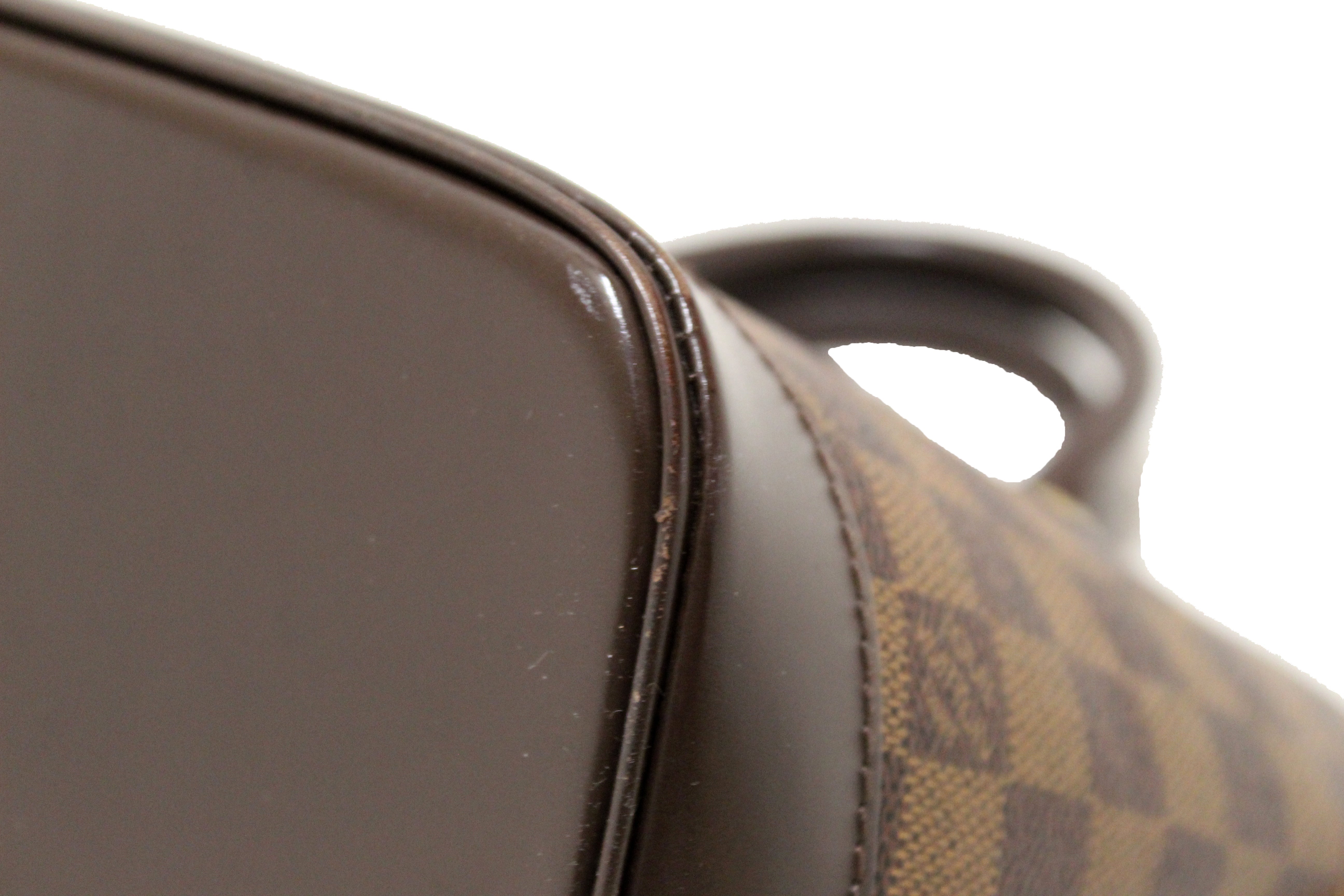 Authentic Louis Vuitton Damier Ebene Canvas Alma PM Handbag