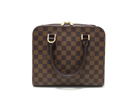 Authentic Louis Vuitton Damier Ebene Triana Handbag