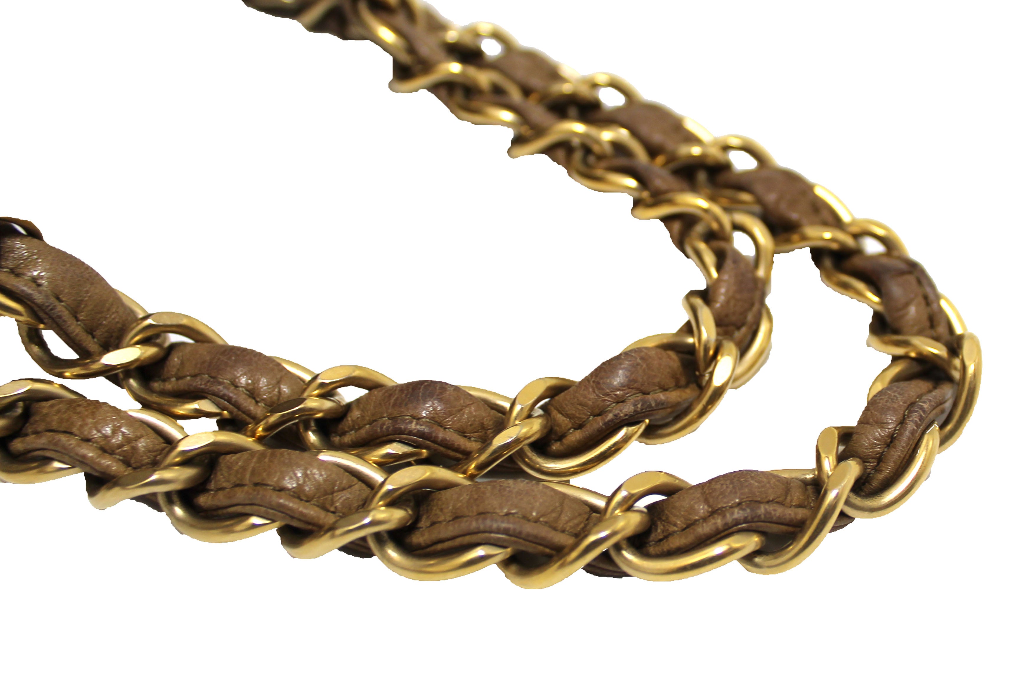 Authentic Chanel Beige Bubble Quilted Lambskin Leather Bowler Bag