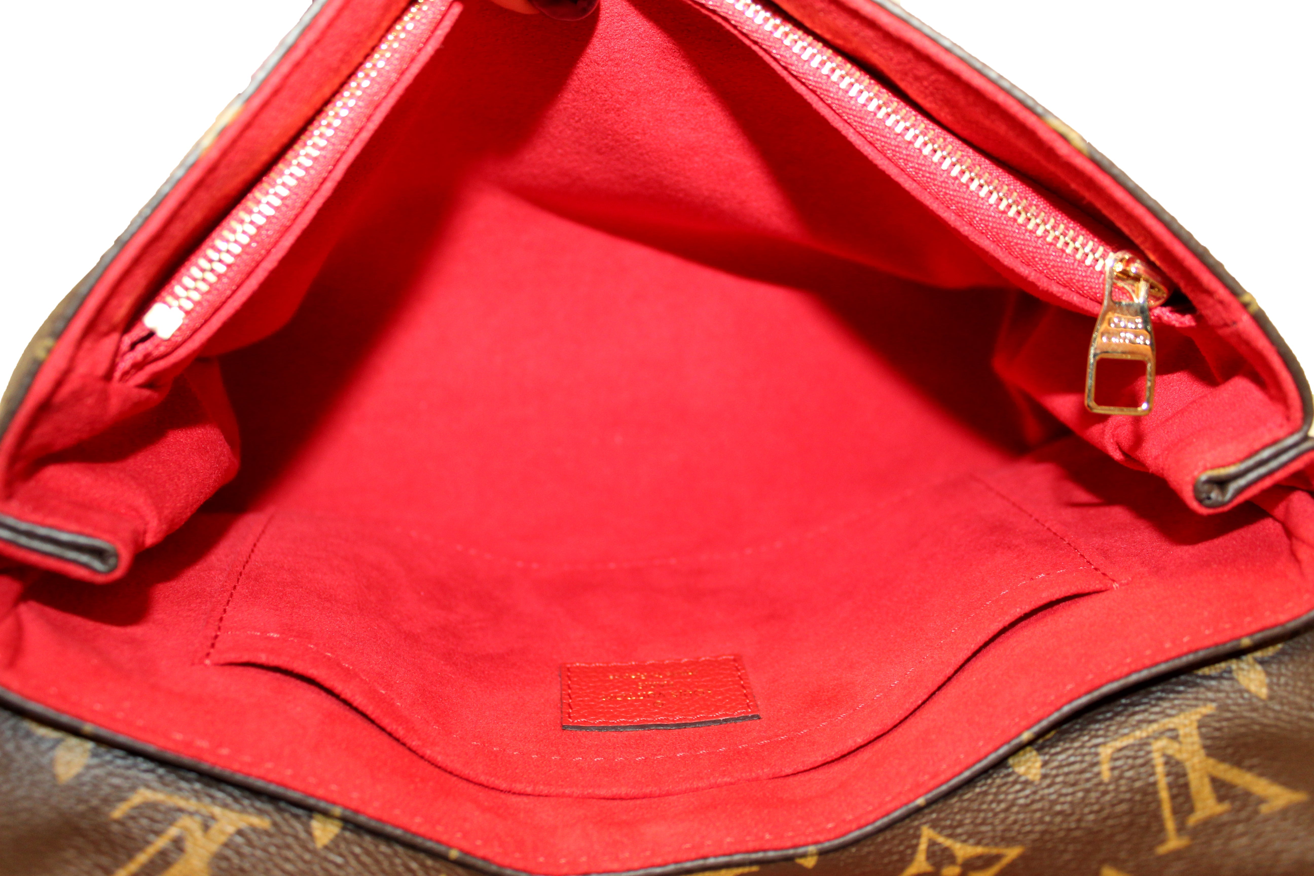 Authentic Louis Vuitton Classic Monogram Saint-Placide Clutch Shoulder Bag