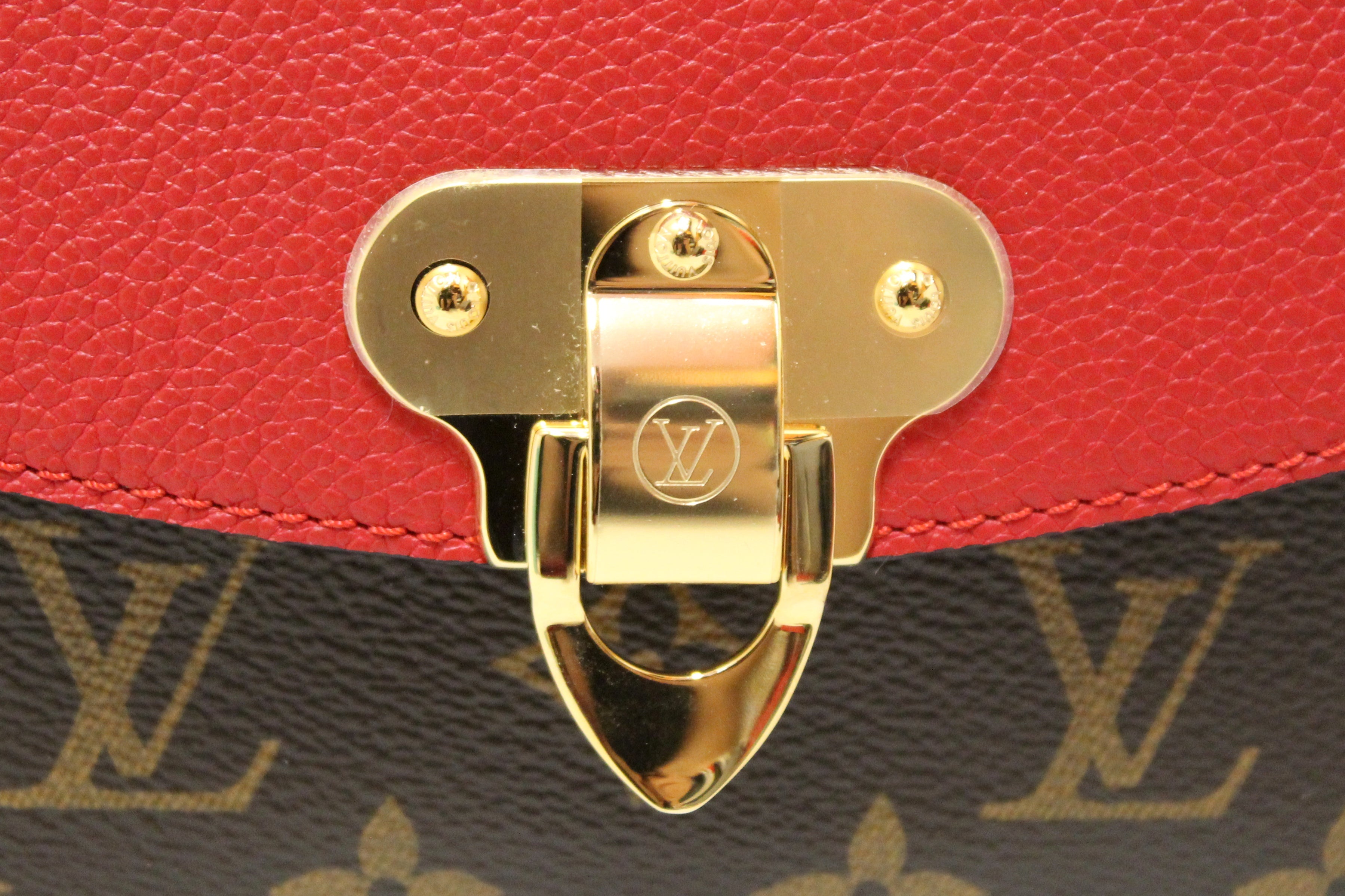 Authentic Louis Vuitton Classic Monogram Saint-Placide Clutch Shoulder Bag