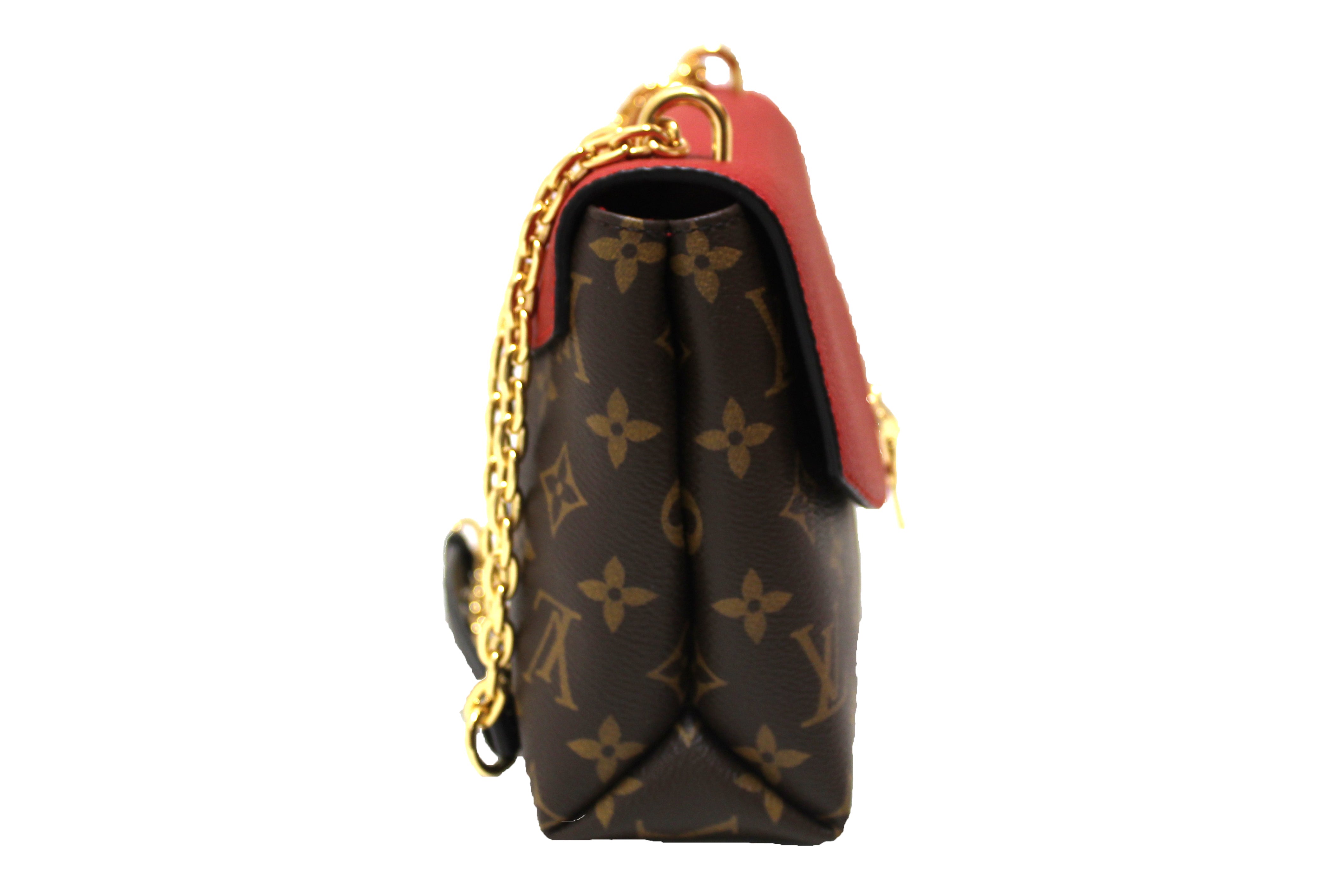 Authentic Louis Vuitton Classic Monogram Saint-Placide Clutch Shoulder Bag