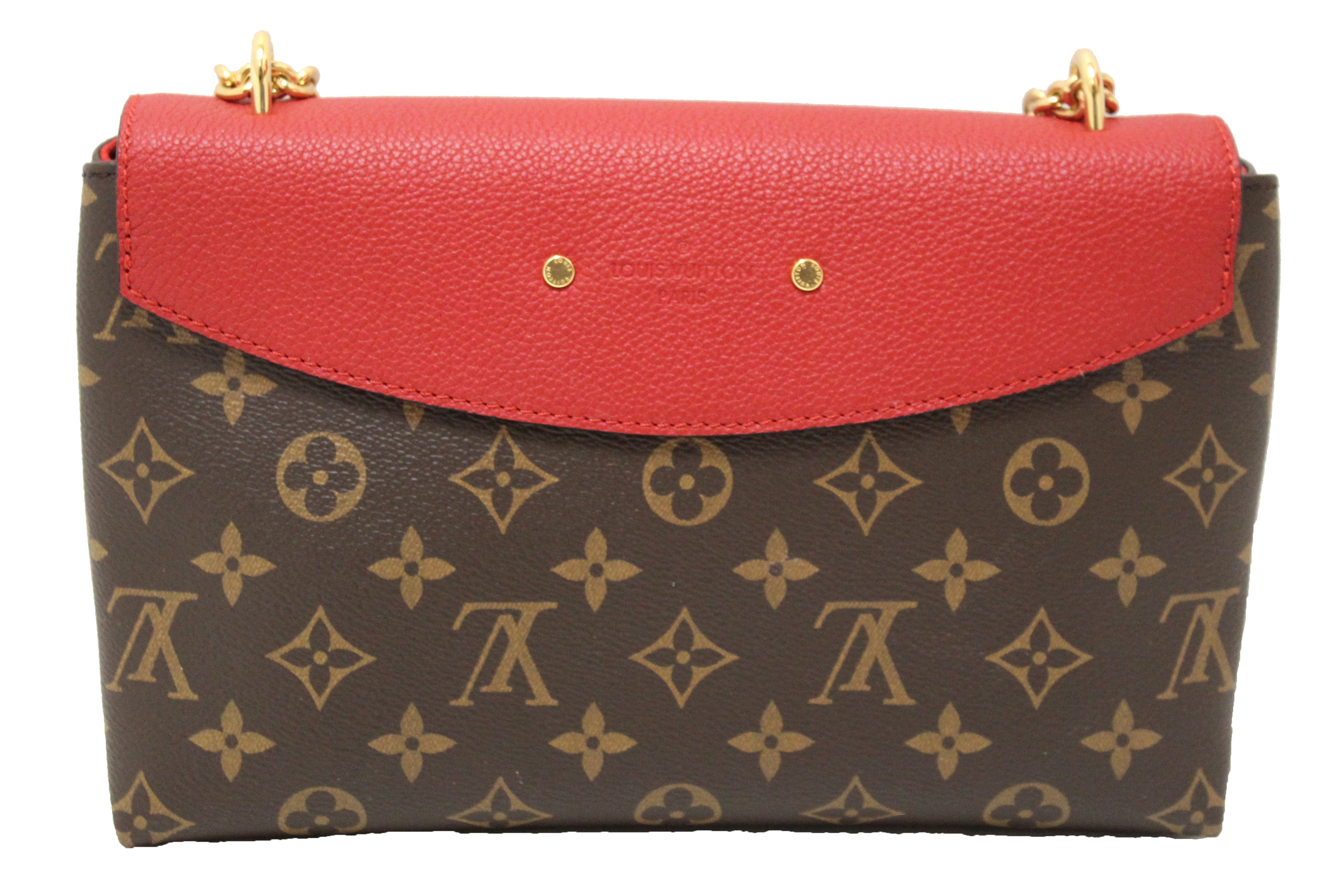 Authentic Louis Vuitton Classic Monogram Saint-Placide Clutch Shoulder Bag