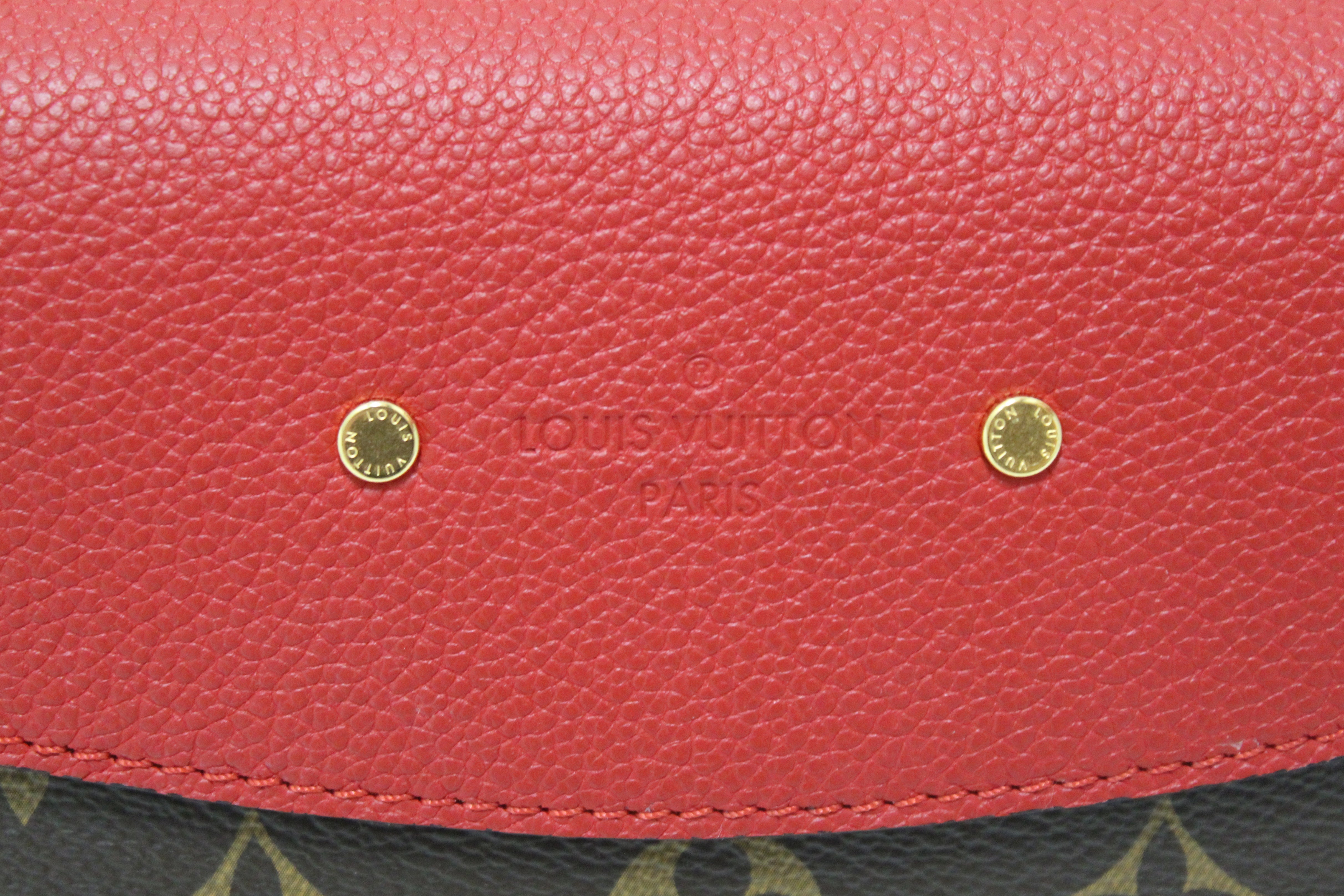 Authentic Louis Vuitton Classic Monogram Saint-Placide Clutch Shoulder Bag