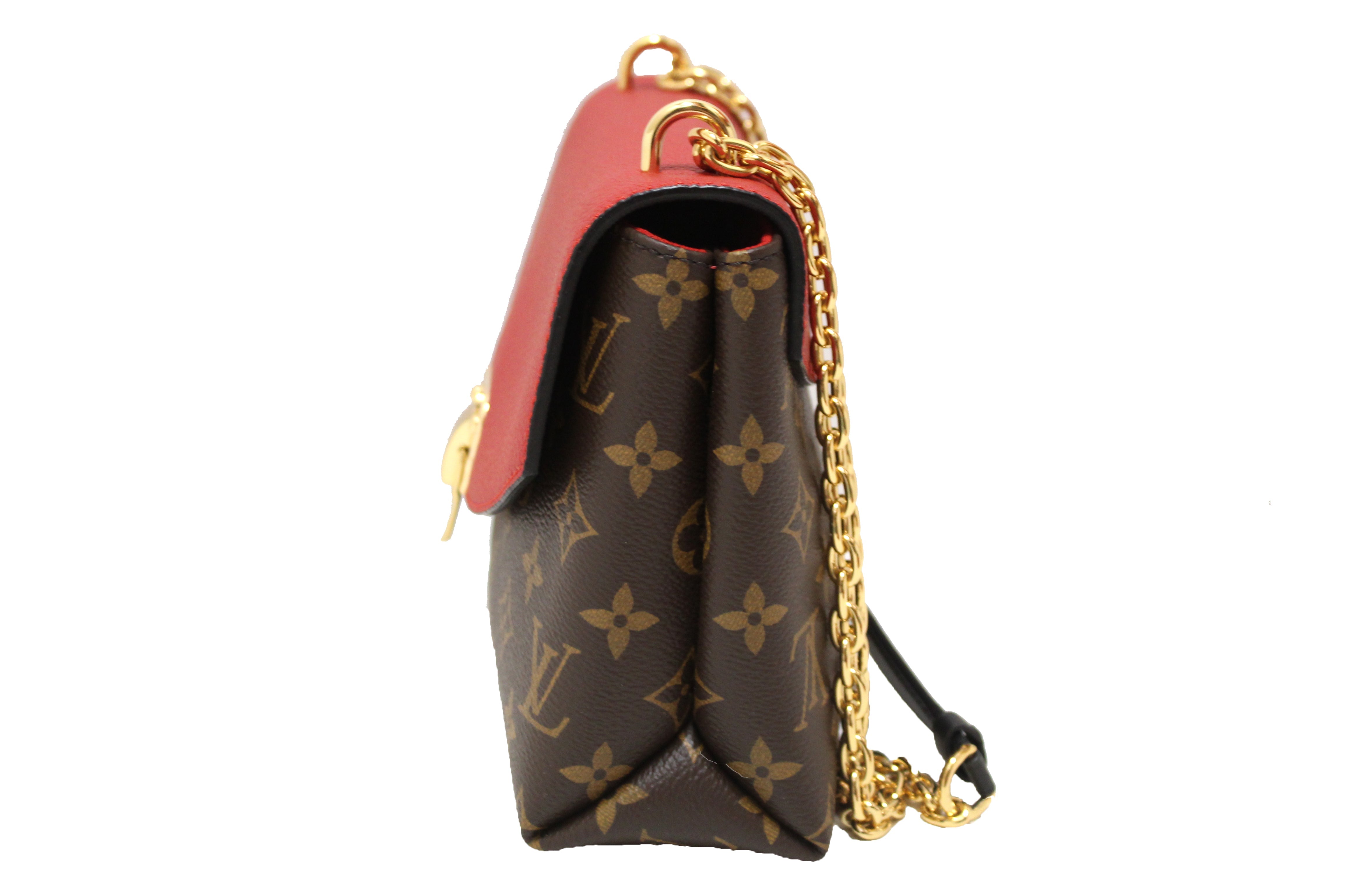 Authentic Louis Vuitton Classic Monogram Saint-Placide Clutch Shoulder Bag
