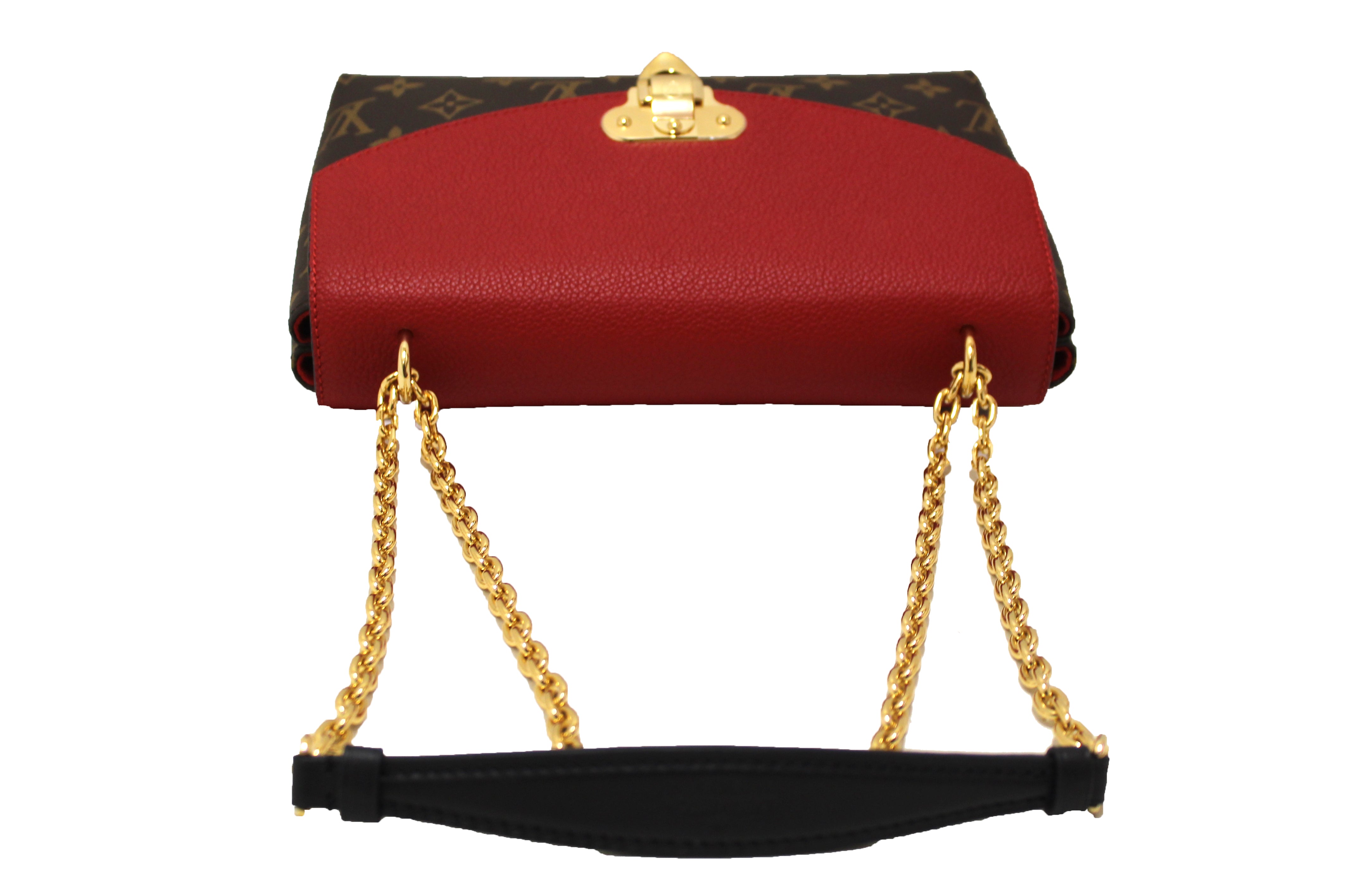 Authentic Louis Vuitton Classic Monogram Saint-Placide Clutch Shoulder Bag