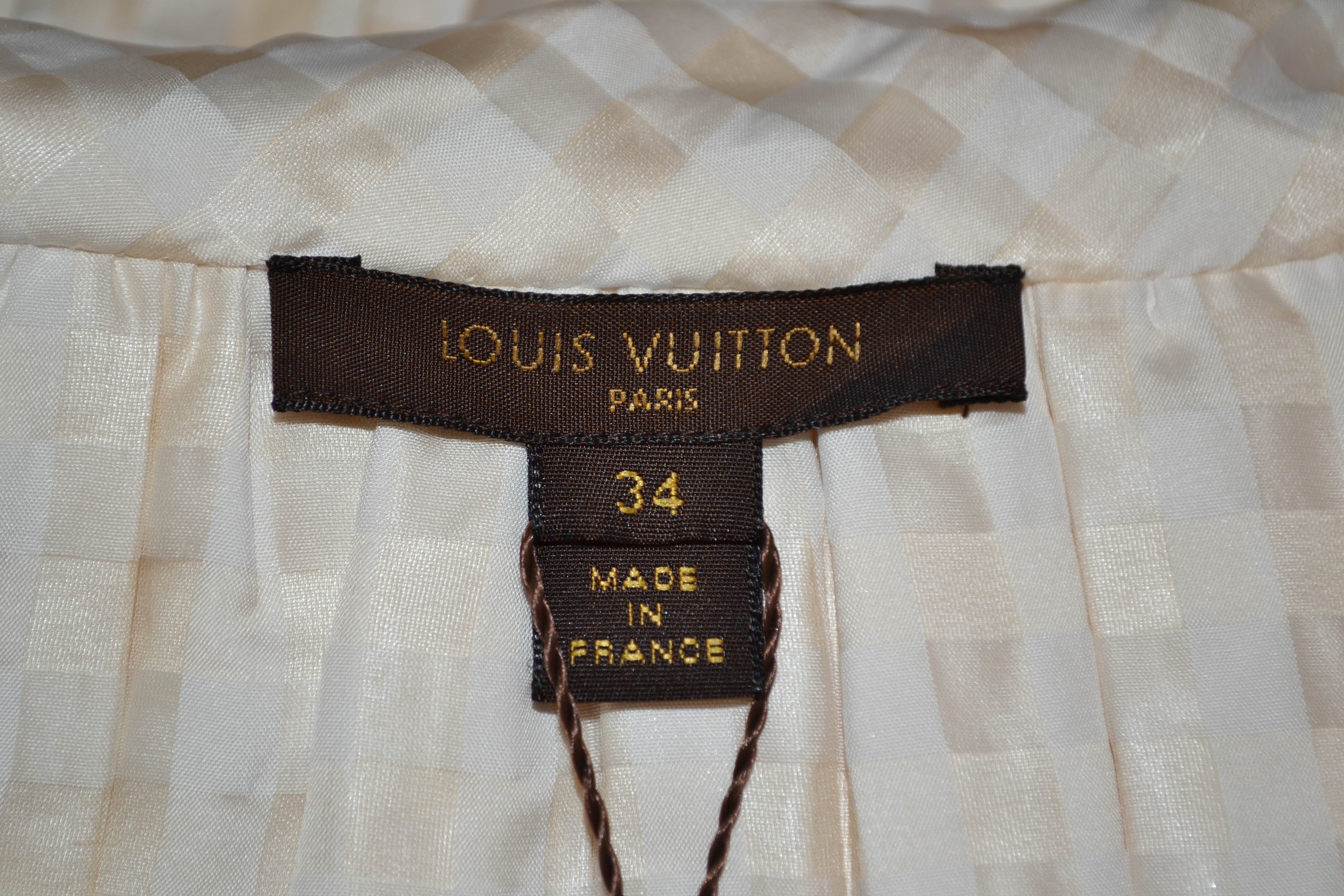 Authentic New Louis Vuitton Beige Skirt Size 34