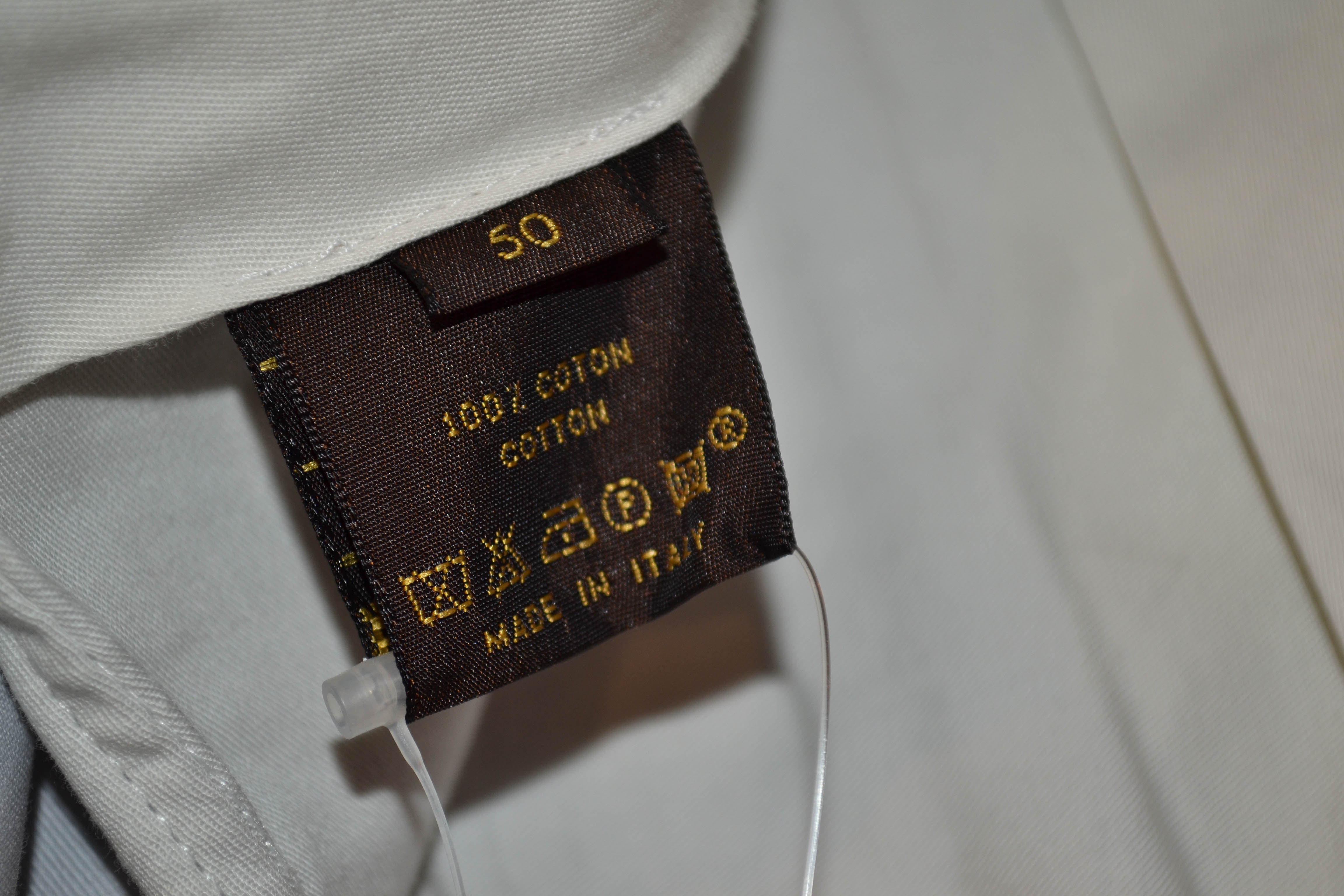Authentic Louis Vuitton Grey Men's Pants Size 50
