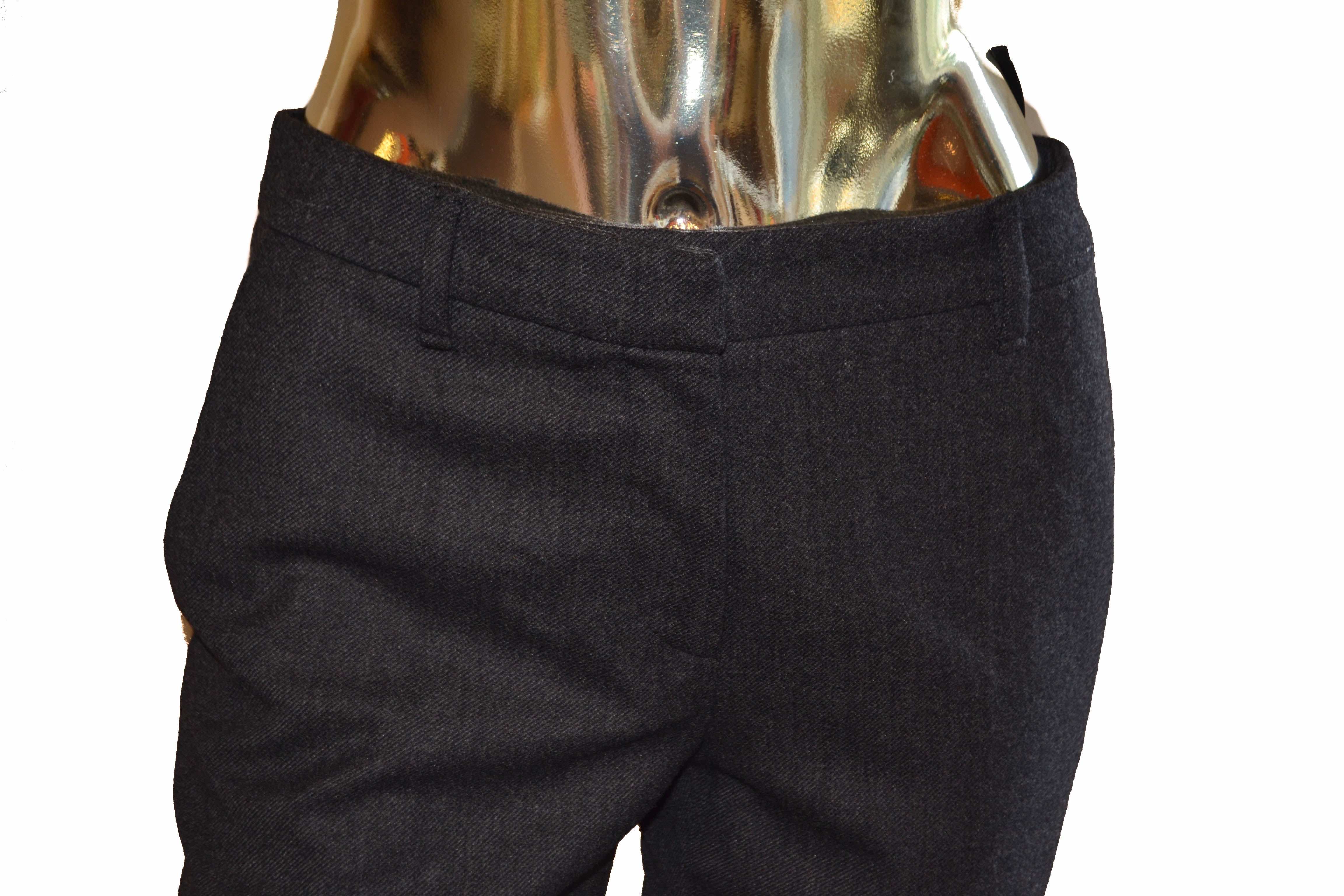 Authentic Prada Grey Womens Pants Size 40