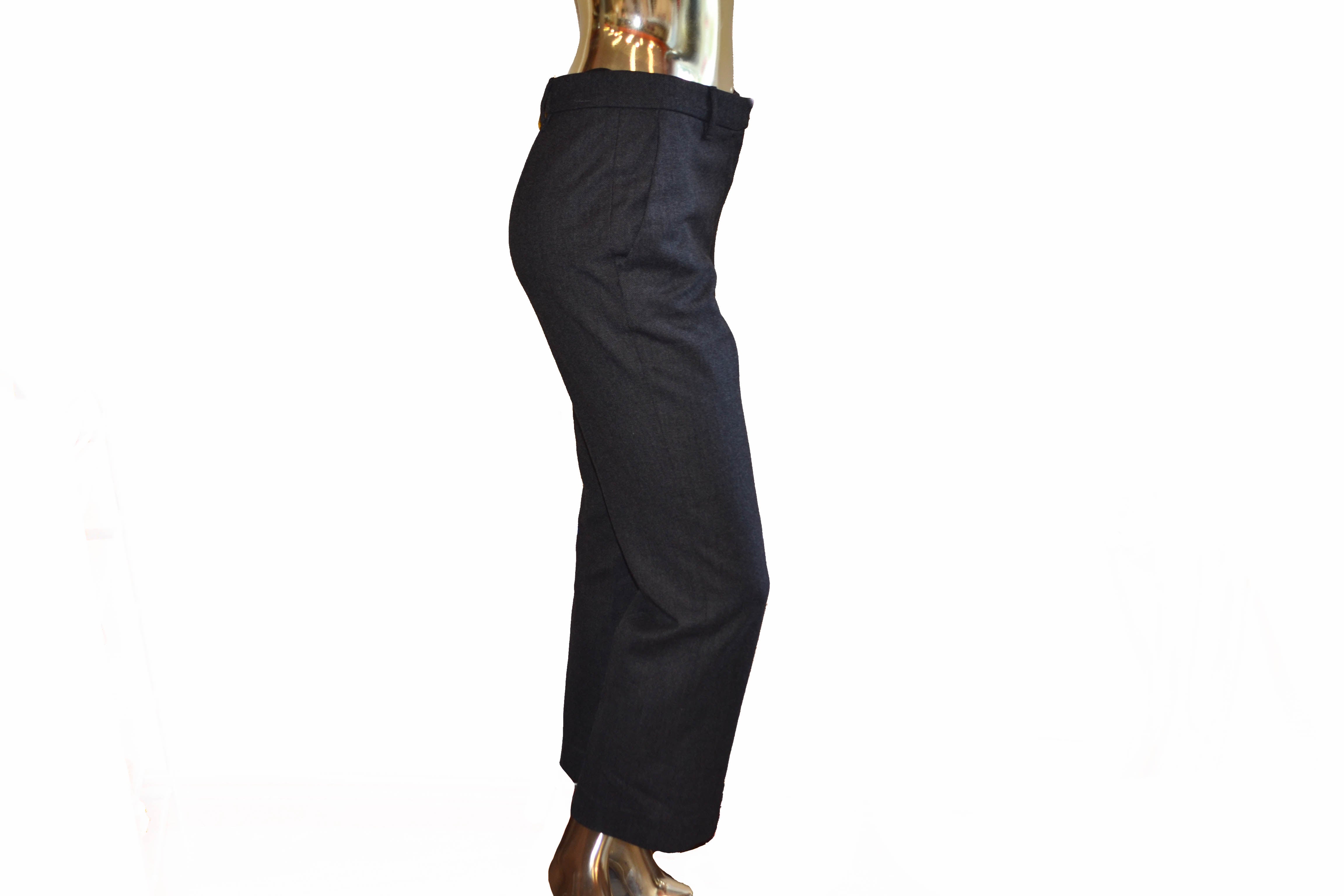 Authentic Prada Grey Womens Pants Size 40