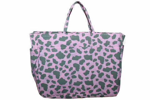 New Pink & Gray Leopard Print Small Organizer
