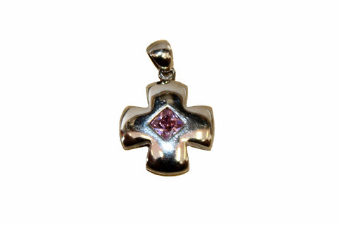 Authentic Folli Follie Sterling Silver Cross Pendant