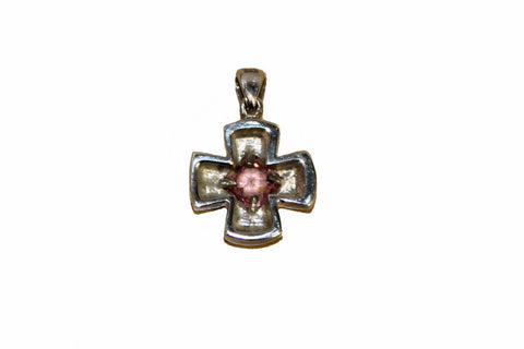 Authentic Folli Follie Sterling Silver Cross Pendant