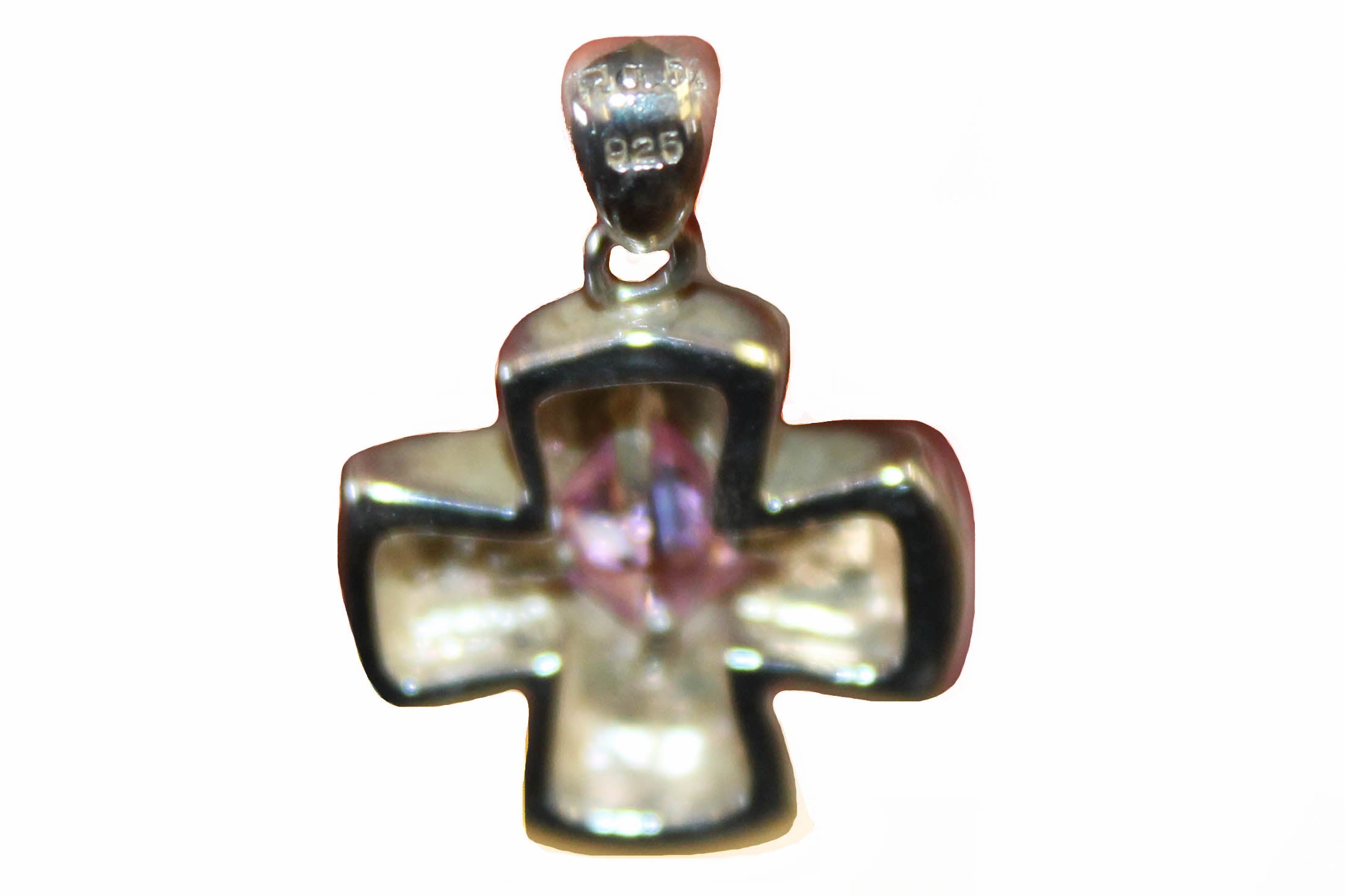 Authentic Folli Follie Sterling Silver Cross Pendant