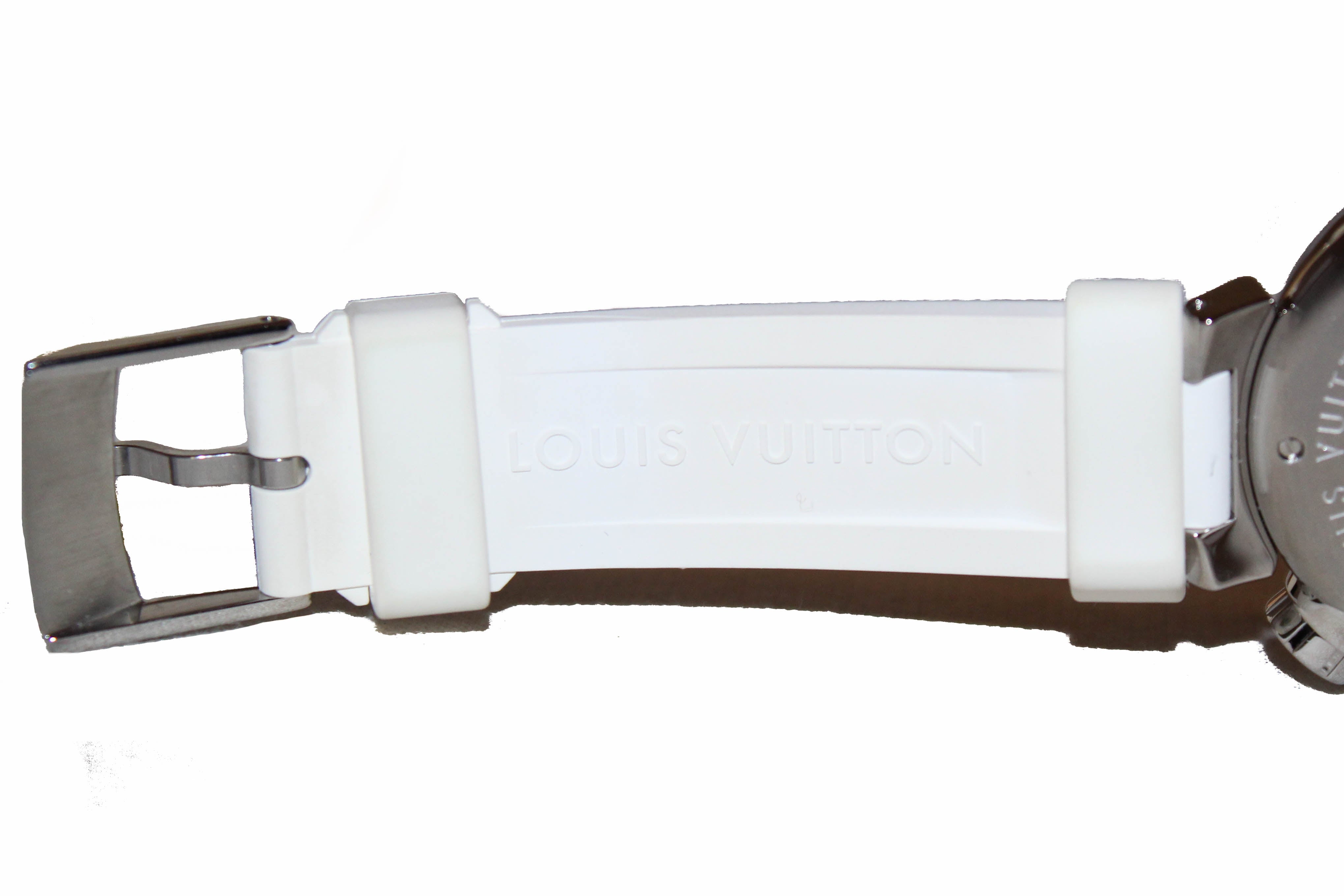 Authentic Louis Vuitton White Lovely Cup Chronograph Watch