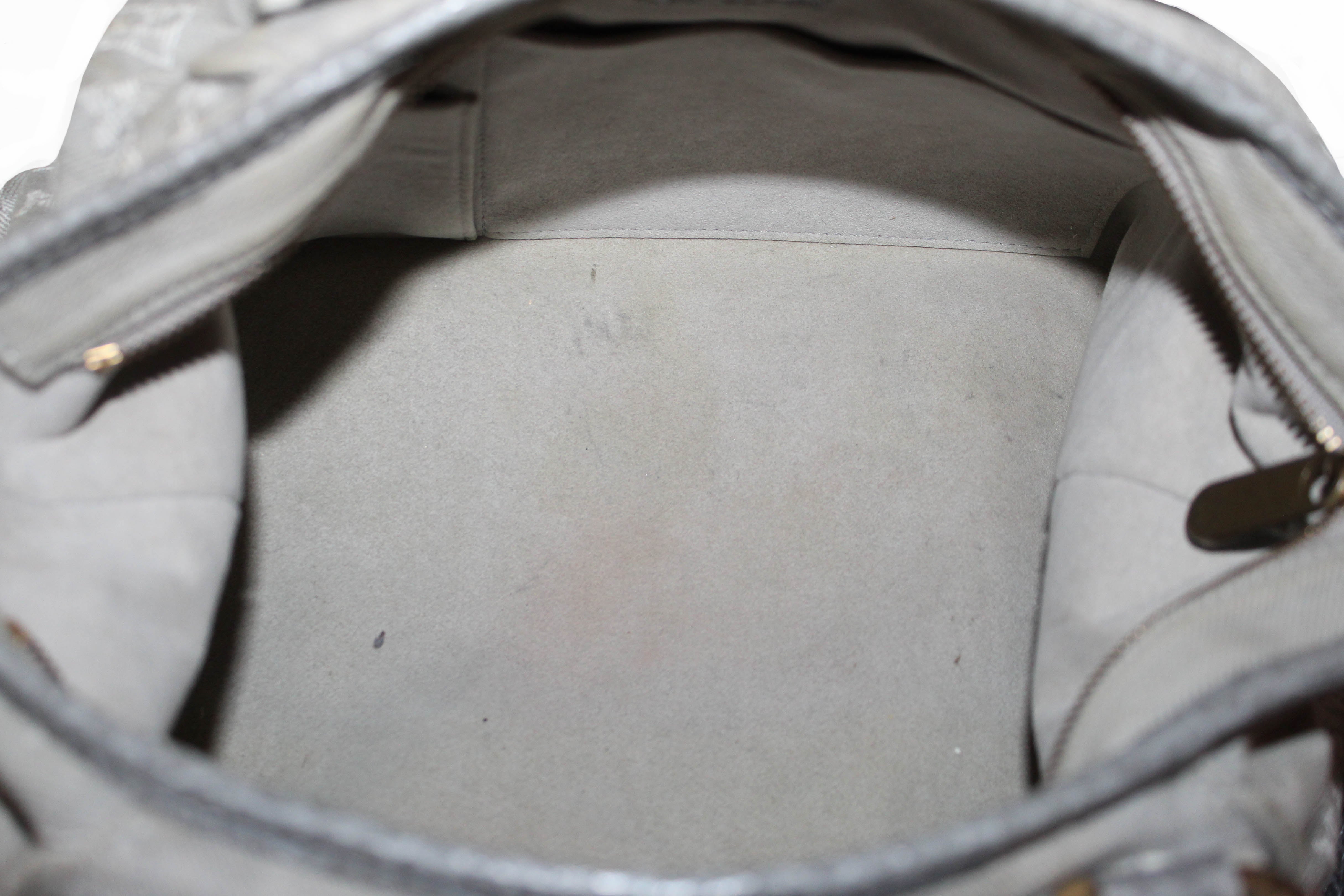 Authentic Louis Vuitton Denim Grey Cabby PM Handbag/Shoulder Bag