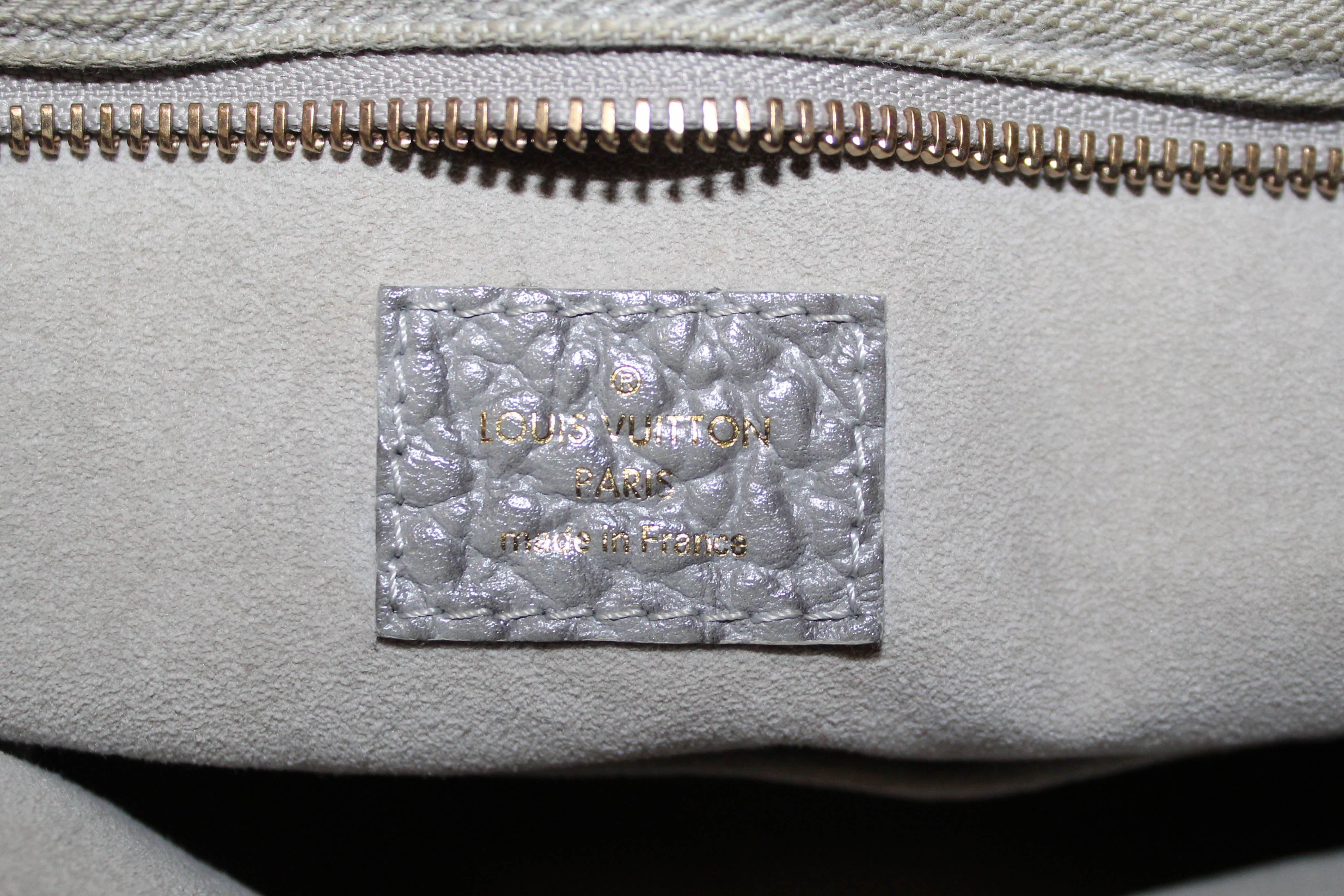 Authentic Louis Vuitton Denim Grey Cabby PM Handbag/Shoulder Bag