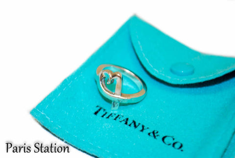 Authentic Tiffany & Co Sterling Silver Paloma Picasso Heart Ring Size 4.5