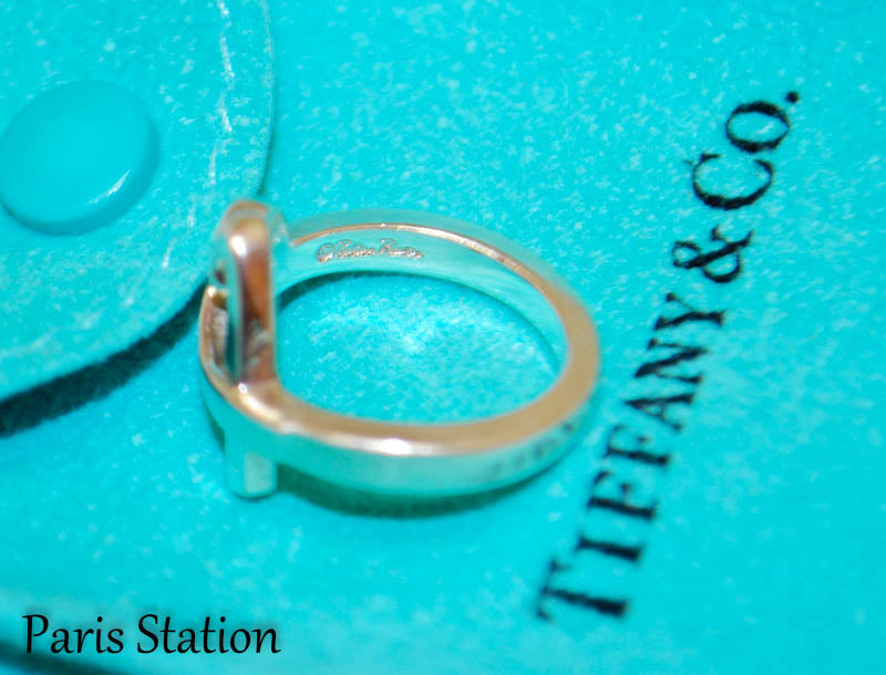 Authentic Tiffany & Co Sterling Silver Paloma Picasso Heart Ring Size 4.5