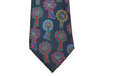 Authentic Gucci Blue Silk Ribbon Men's Tie