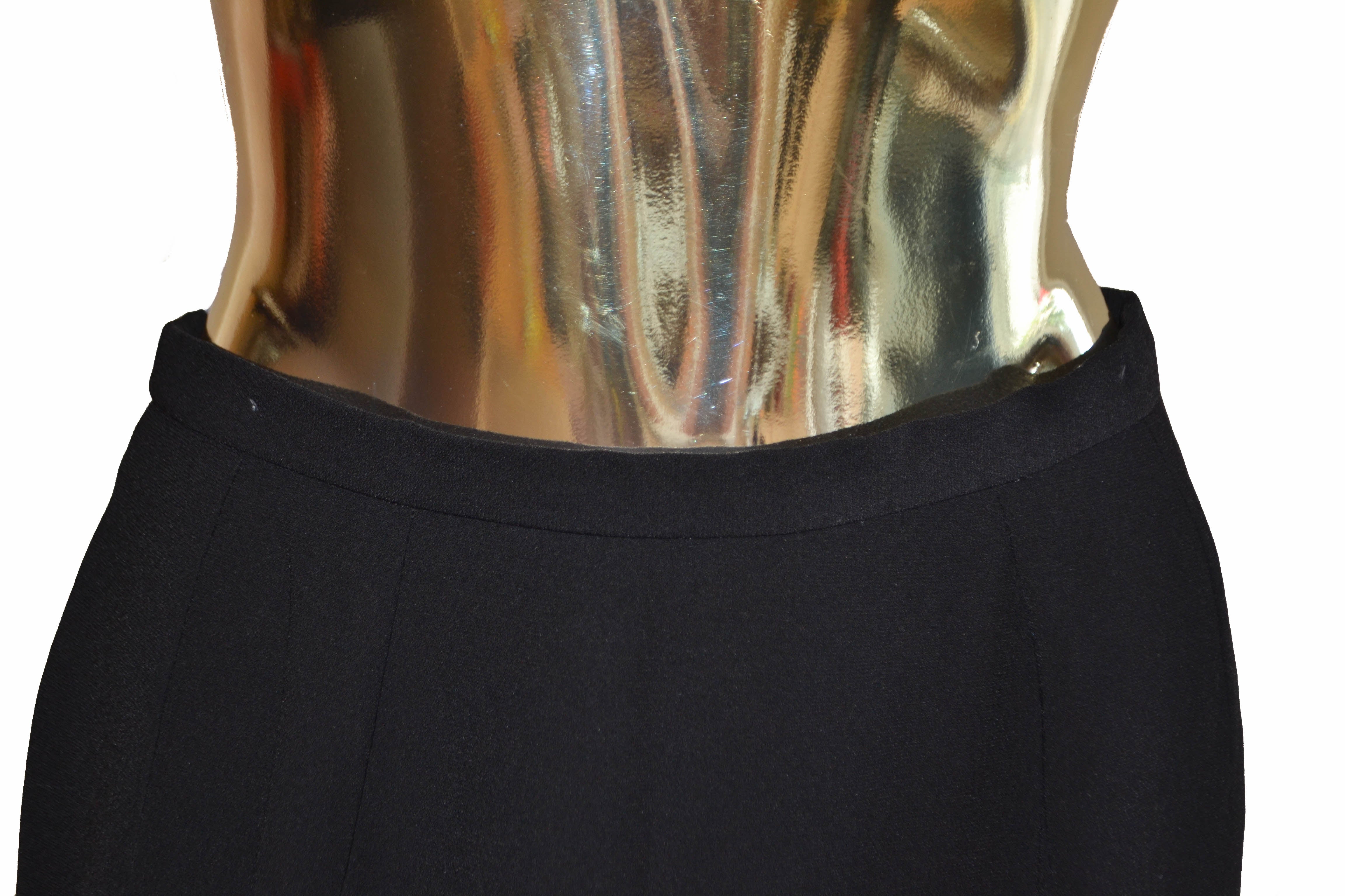 Authentic Celine Black Mini Skirt Size 40