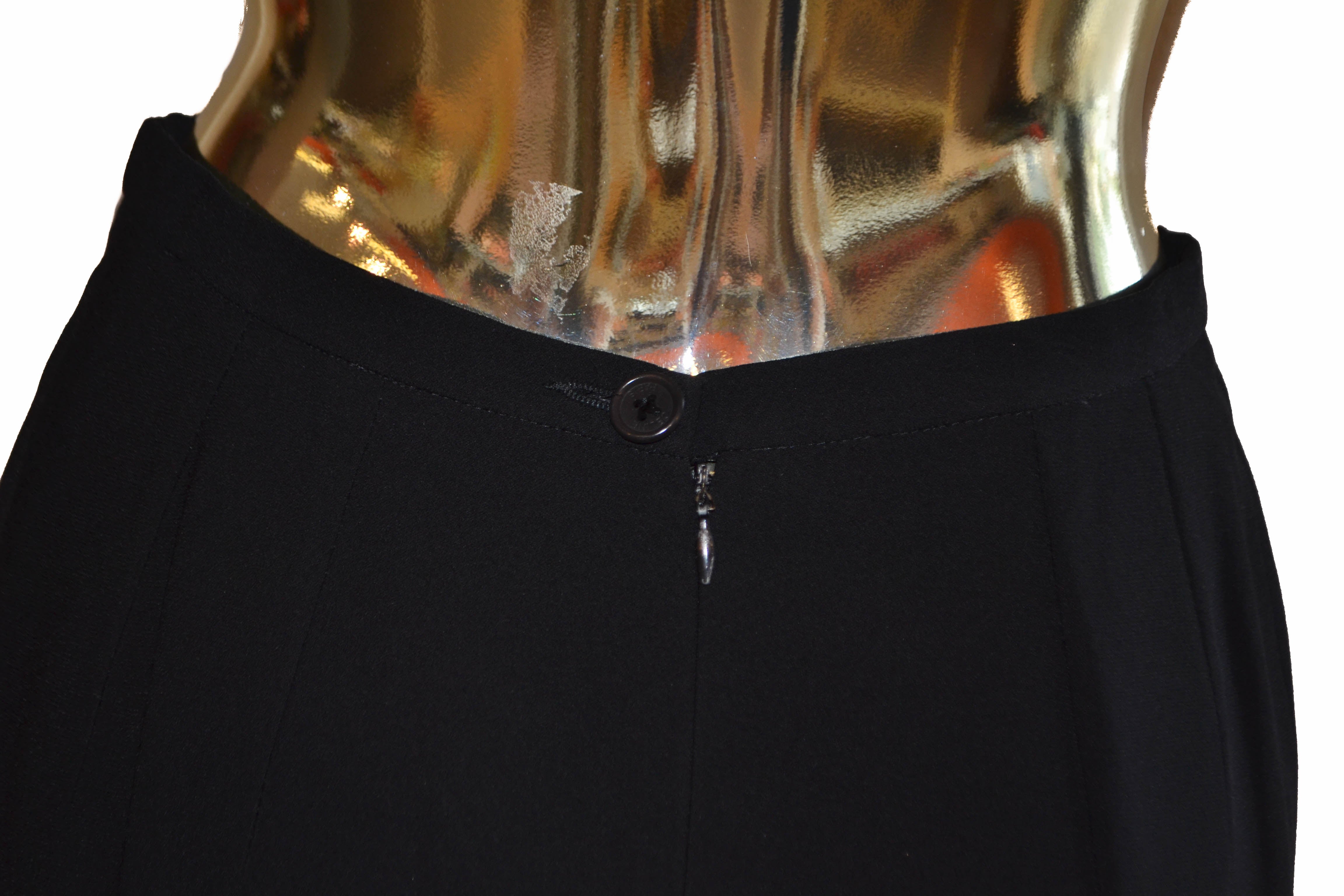 Authentic Celine Black Mini Skirt Size 40