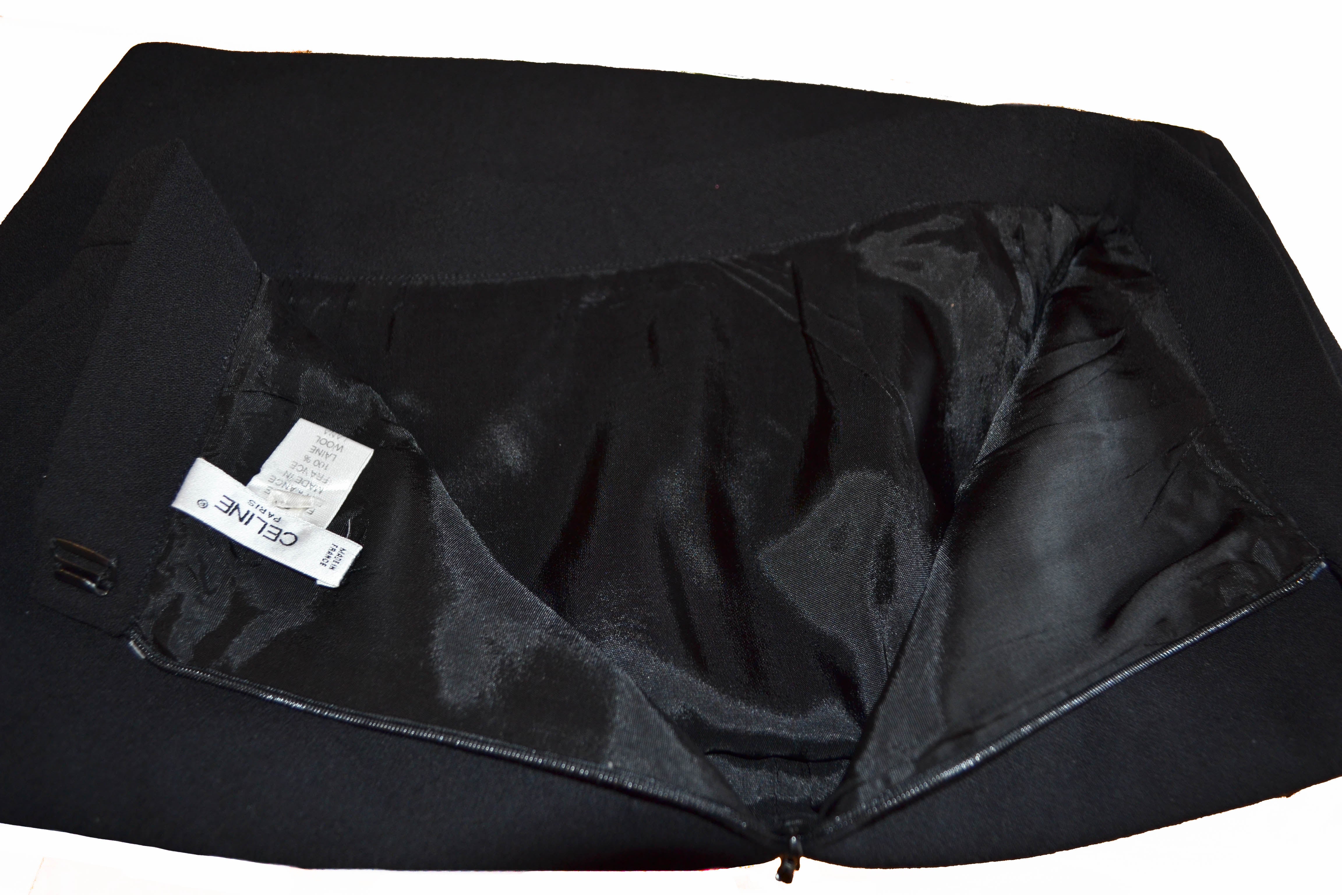 Authentic Black Mini Skirt Size 38