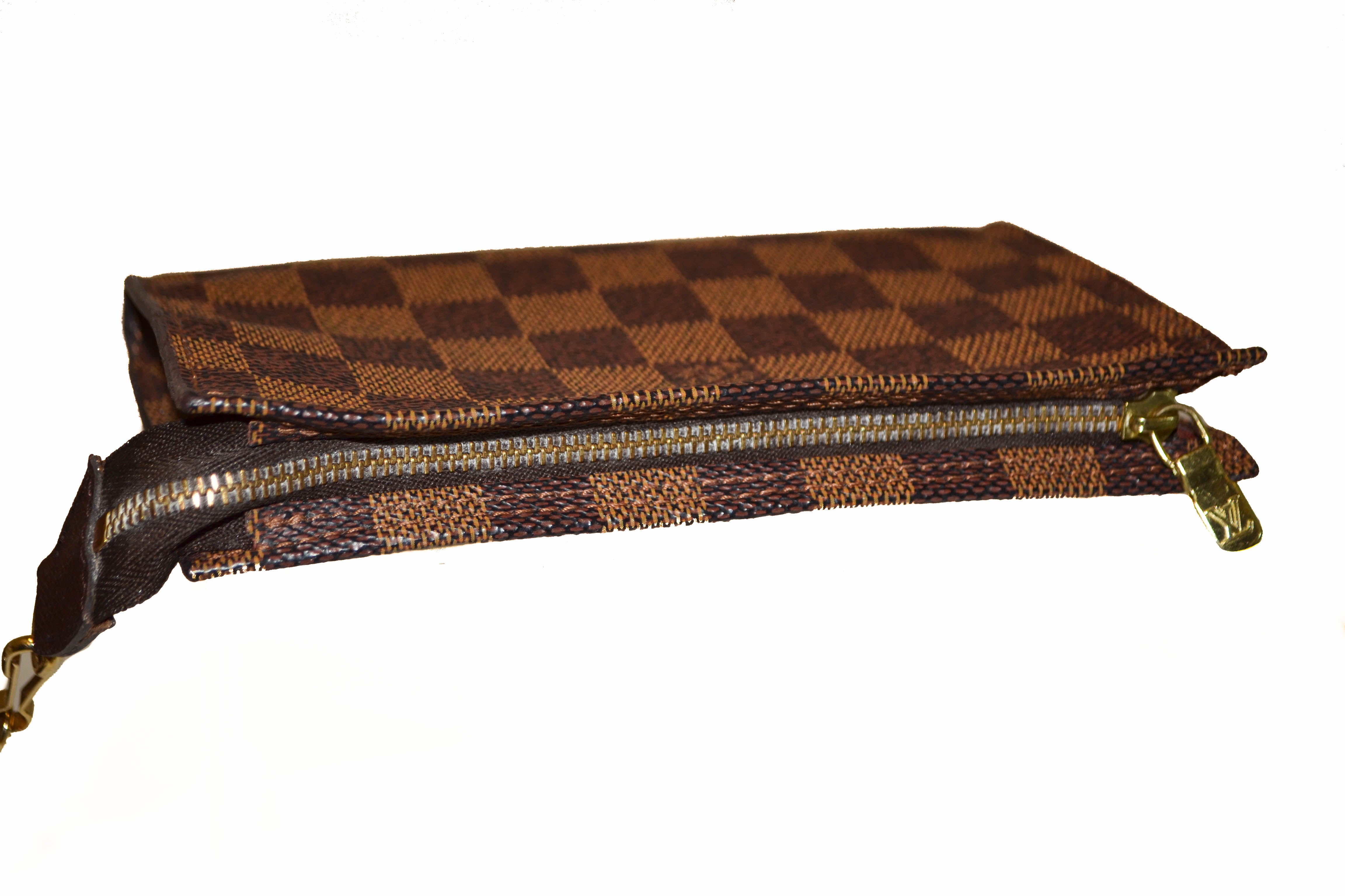 Authentic Louis Vuitton Damier Ebene Bucket PM Shoulder Bag
