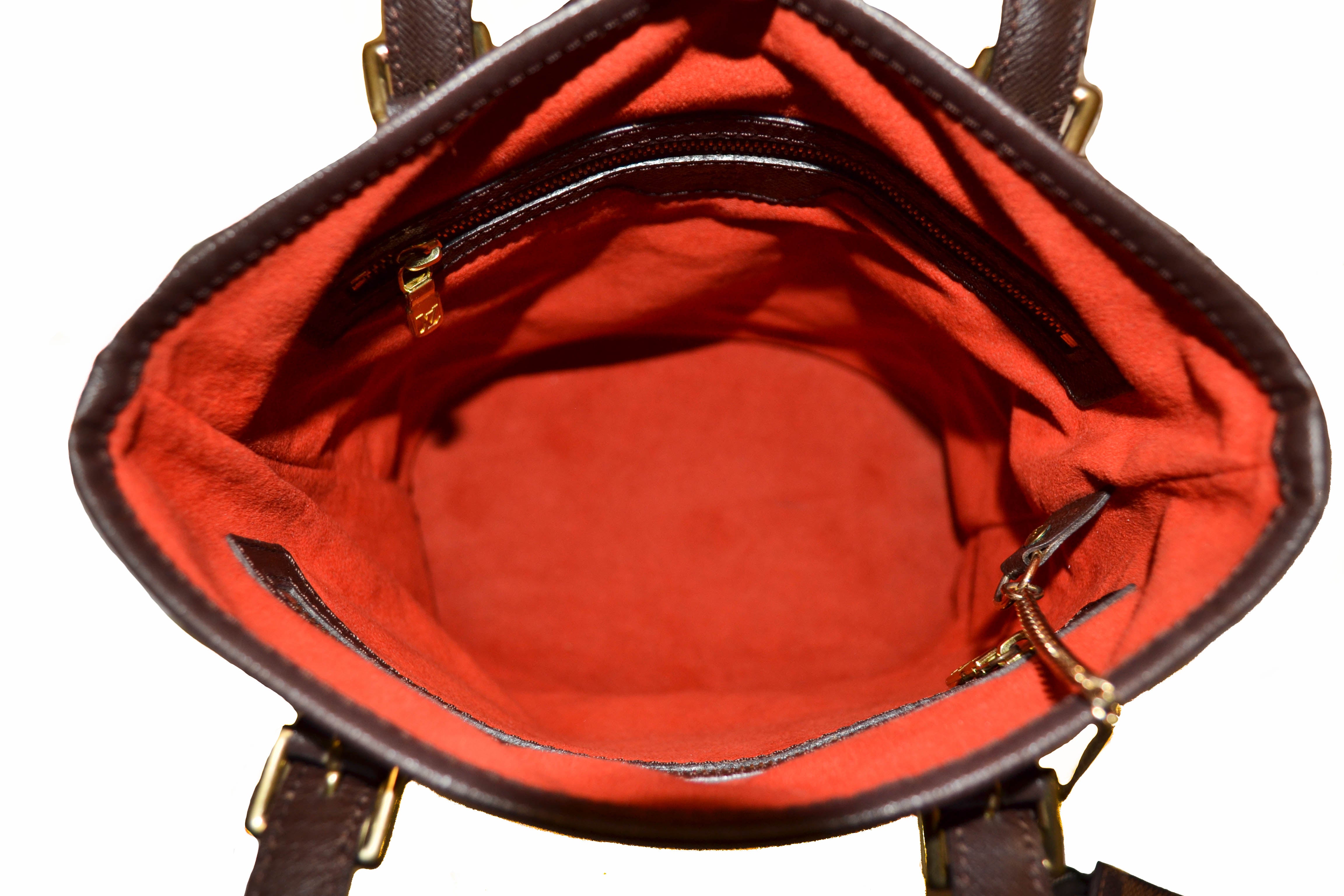 Authentic Louis Vuitton Damier Ebene Bucket PM Shoulder Bag