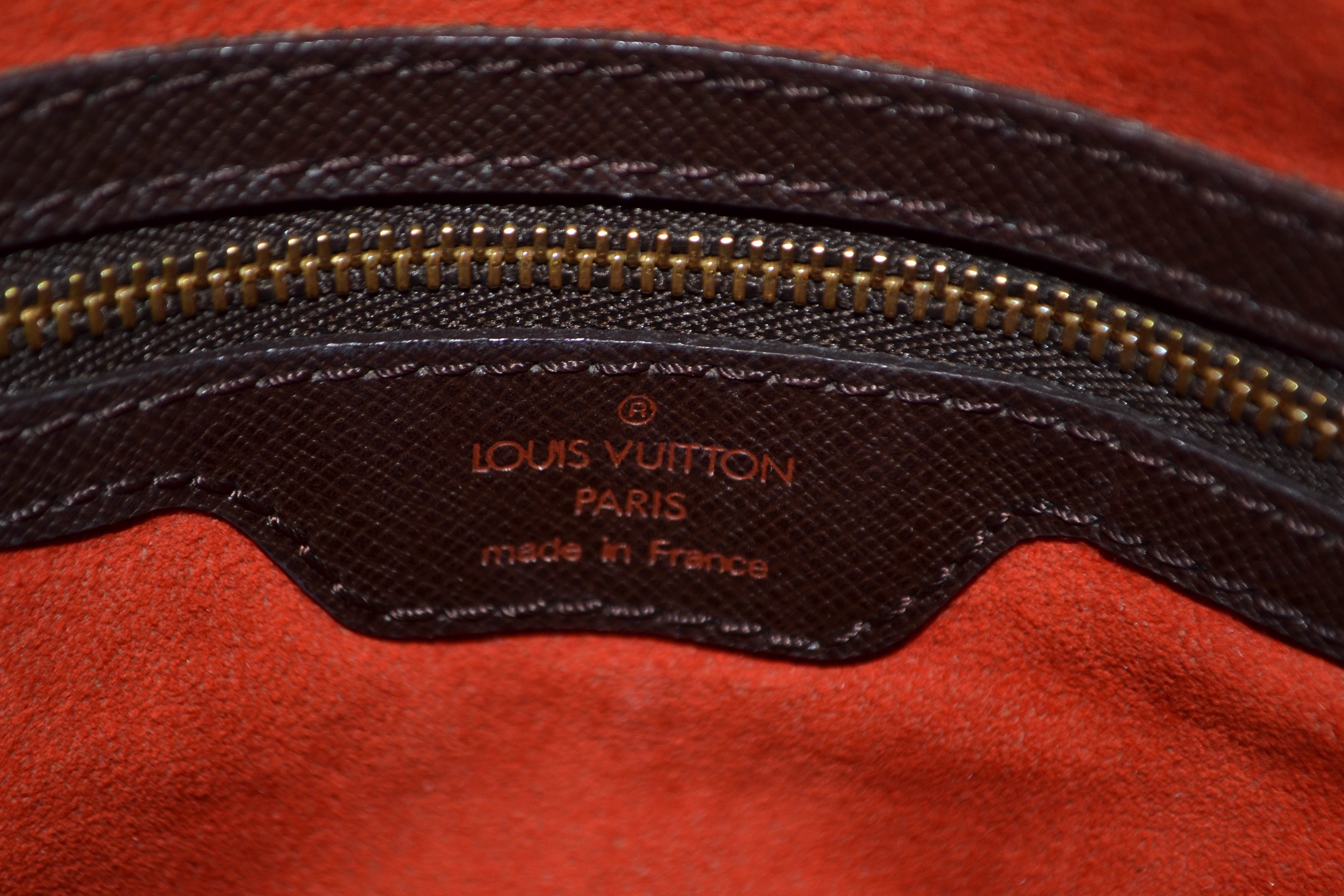 Authentic Louis Vuitton Damier Ebene Bucket PM Shoulder Bag