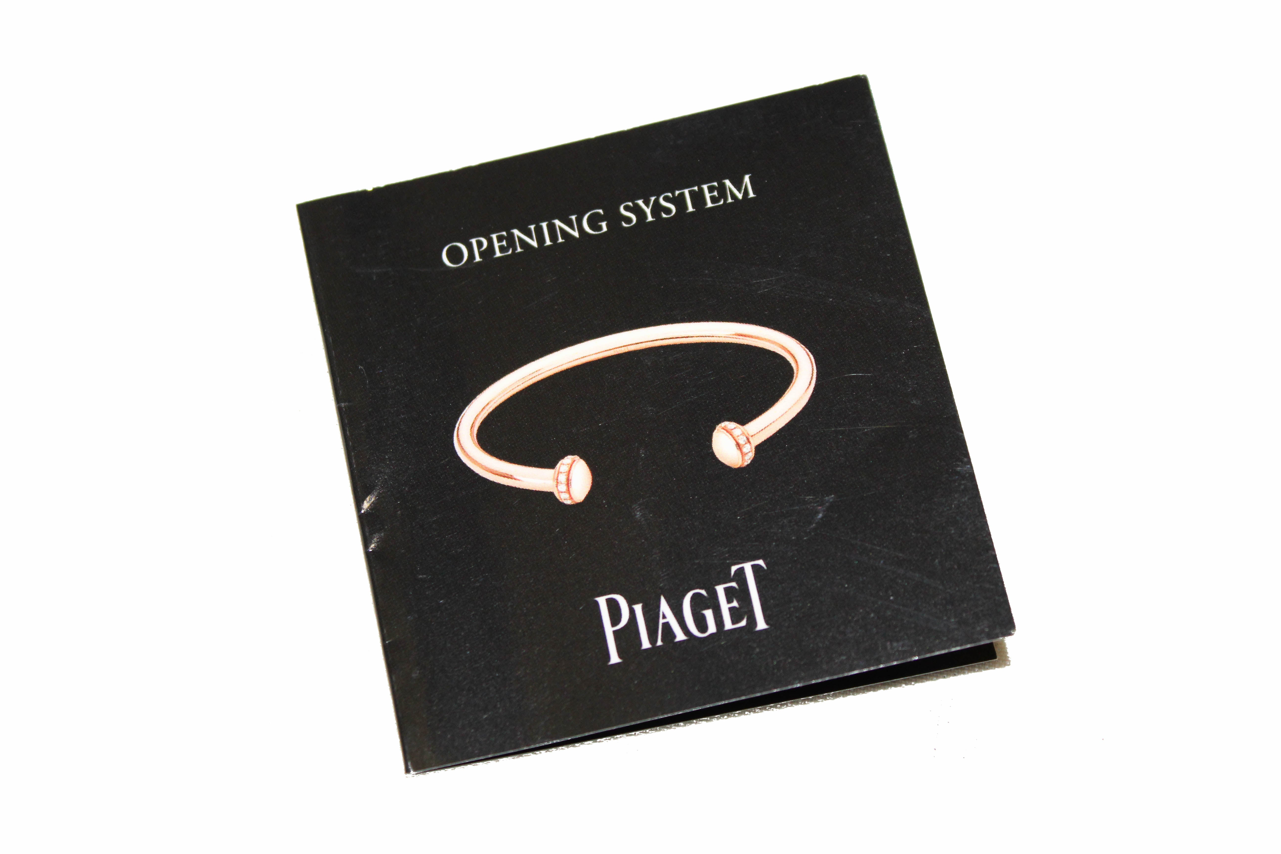 Authentic New Piaget Possession Open Bangle Bracelet in Rose Gold 16
