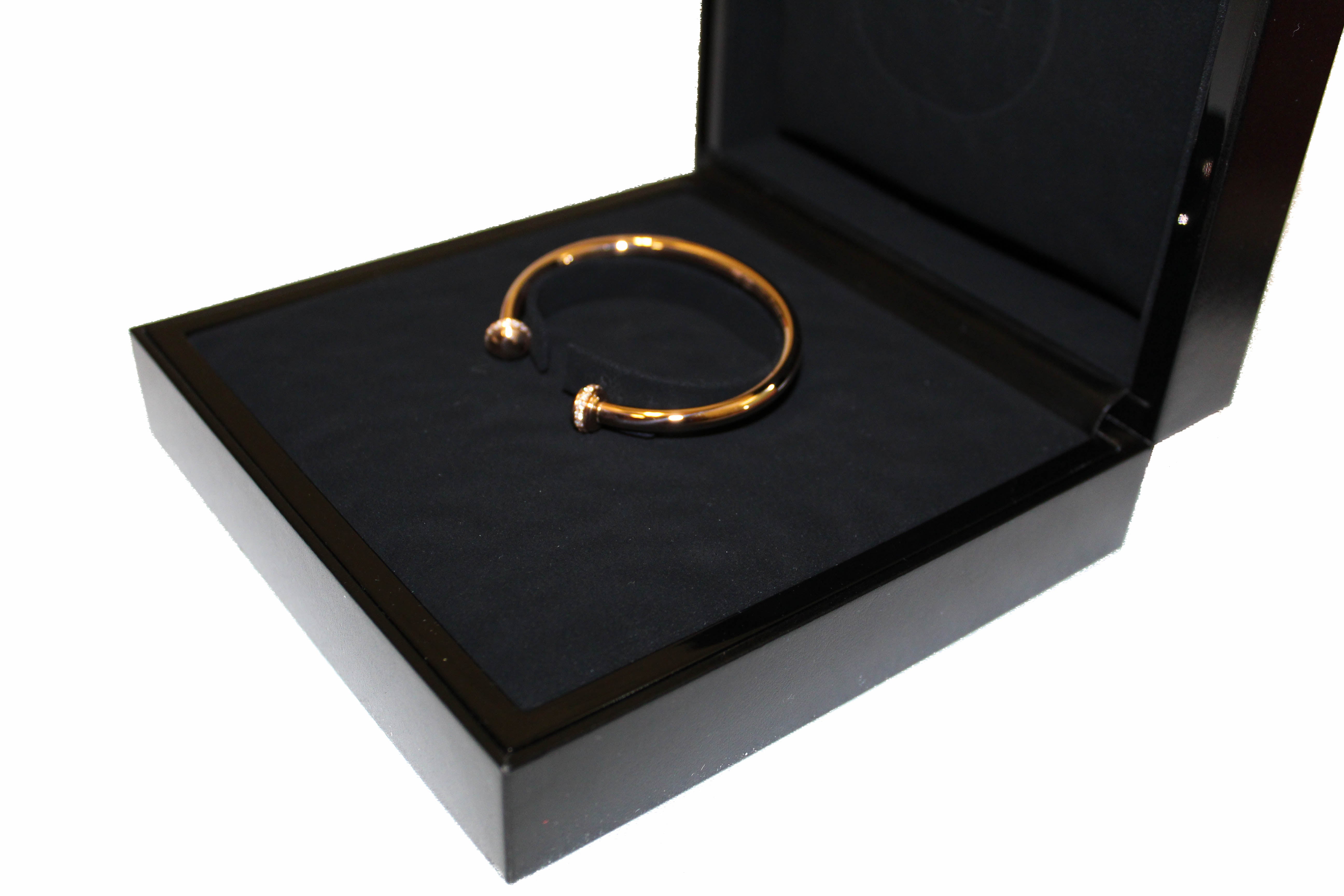 Authentic New Piaget Possession Open Bangle Bracelet in Rose Gold 16
