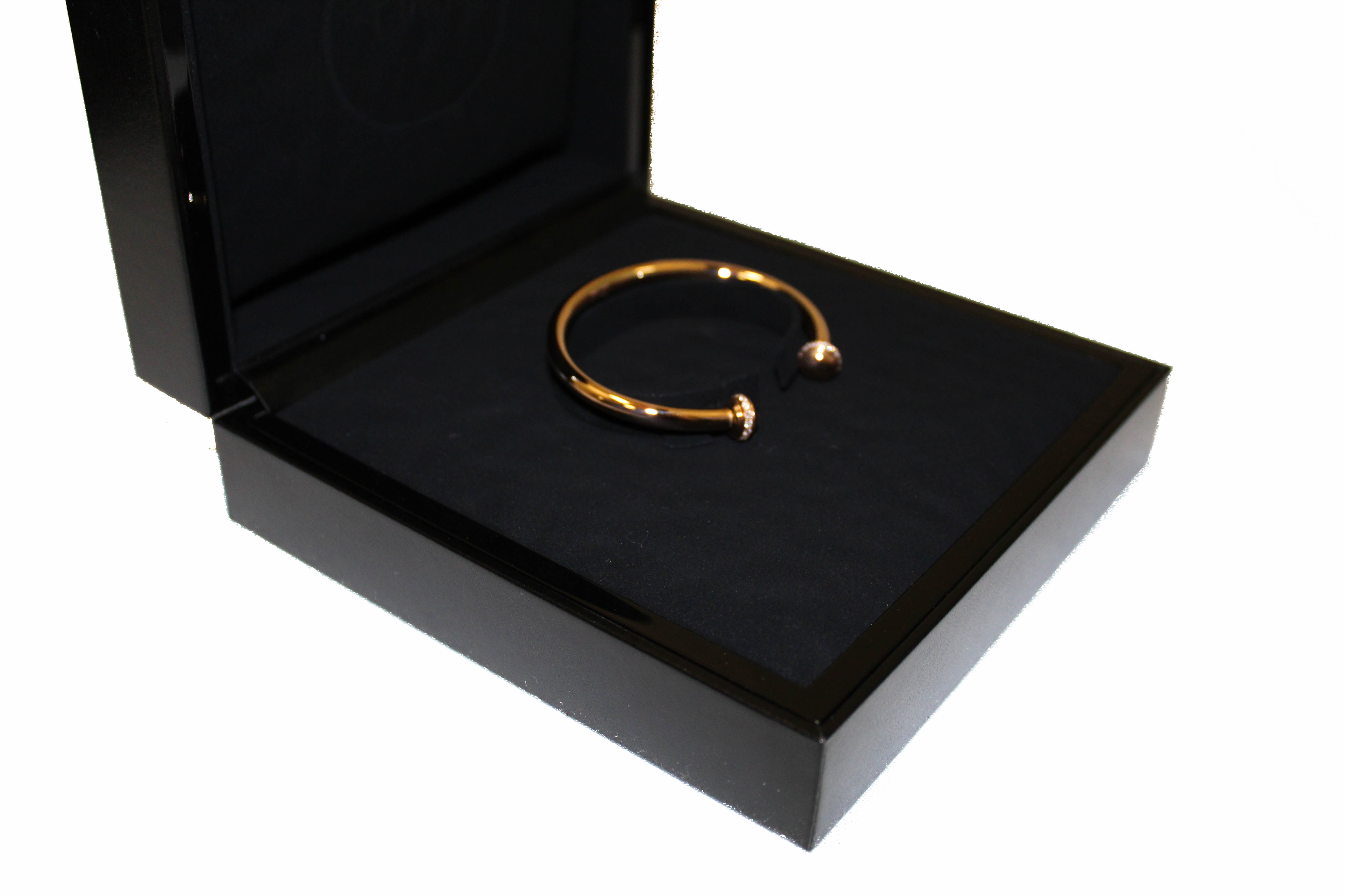 Authentic New Piaget Possession Open Bangle Bracelet in Rose Gold 16