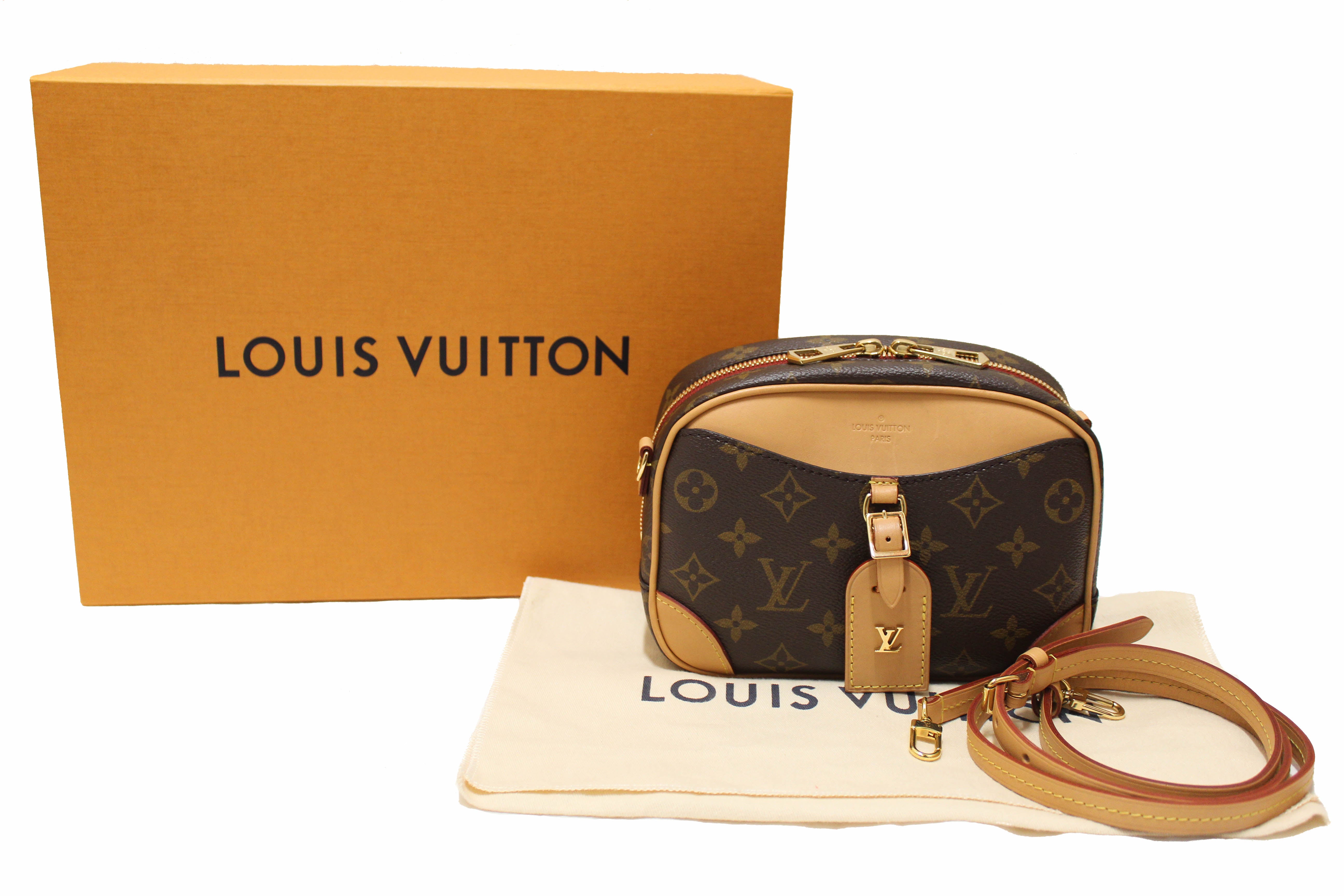 Authentic Louis Vuitton Monogram Deauville Mini Messenger Crossbody Bag