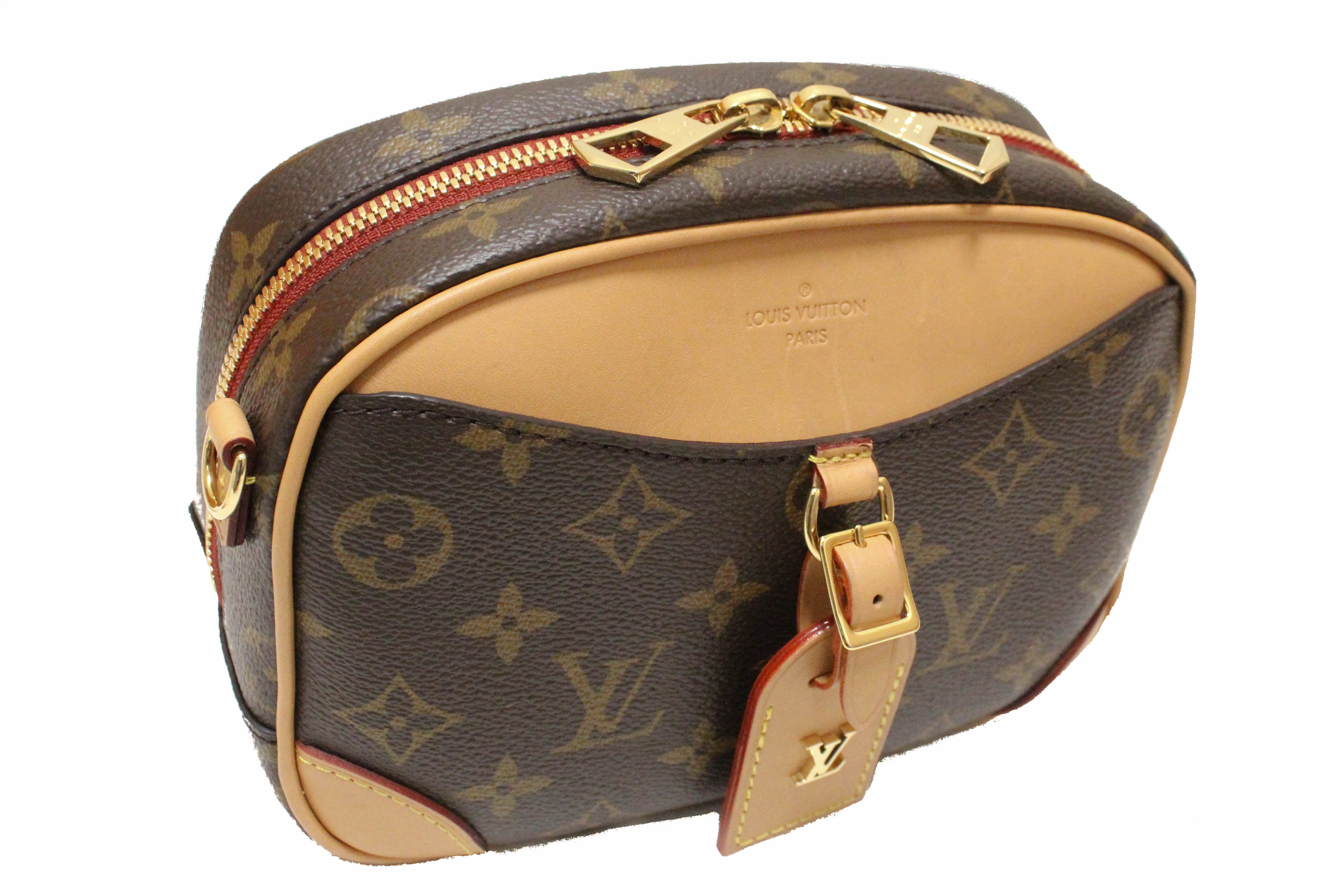 Authentic Louis Vuitton Monogram Deauville Mini Messenger Crossbody Bag
