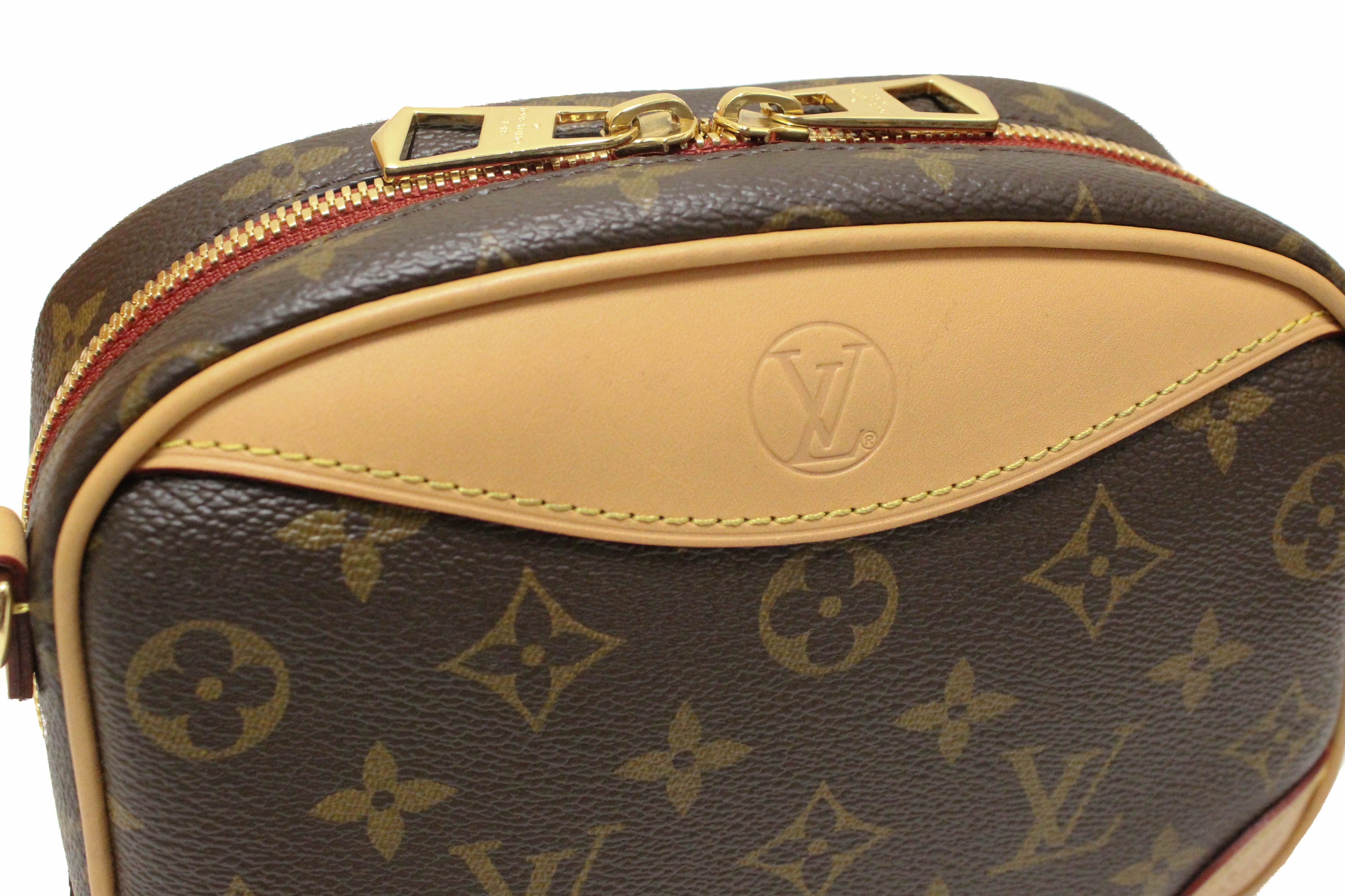 Authentic Louis Vuitton Monogram Deauville Mini Messenger Crossbody Bag