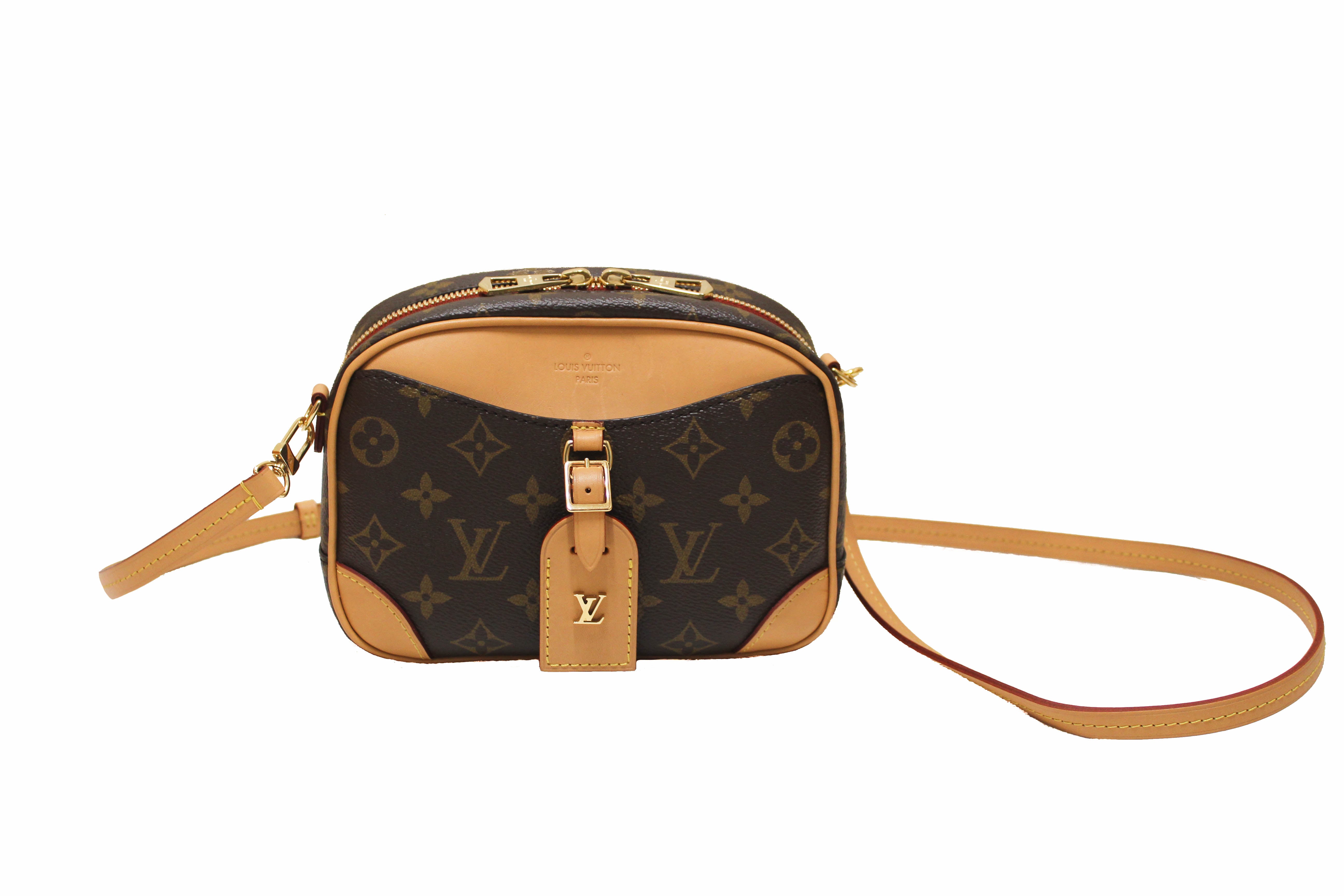 Authentic Louis Vuitton Monogram Deauville Mini Messenger Crossbody Bag