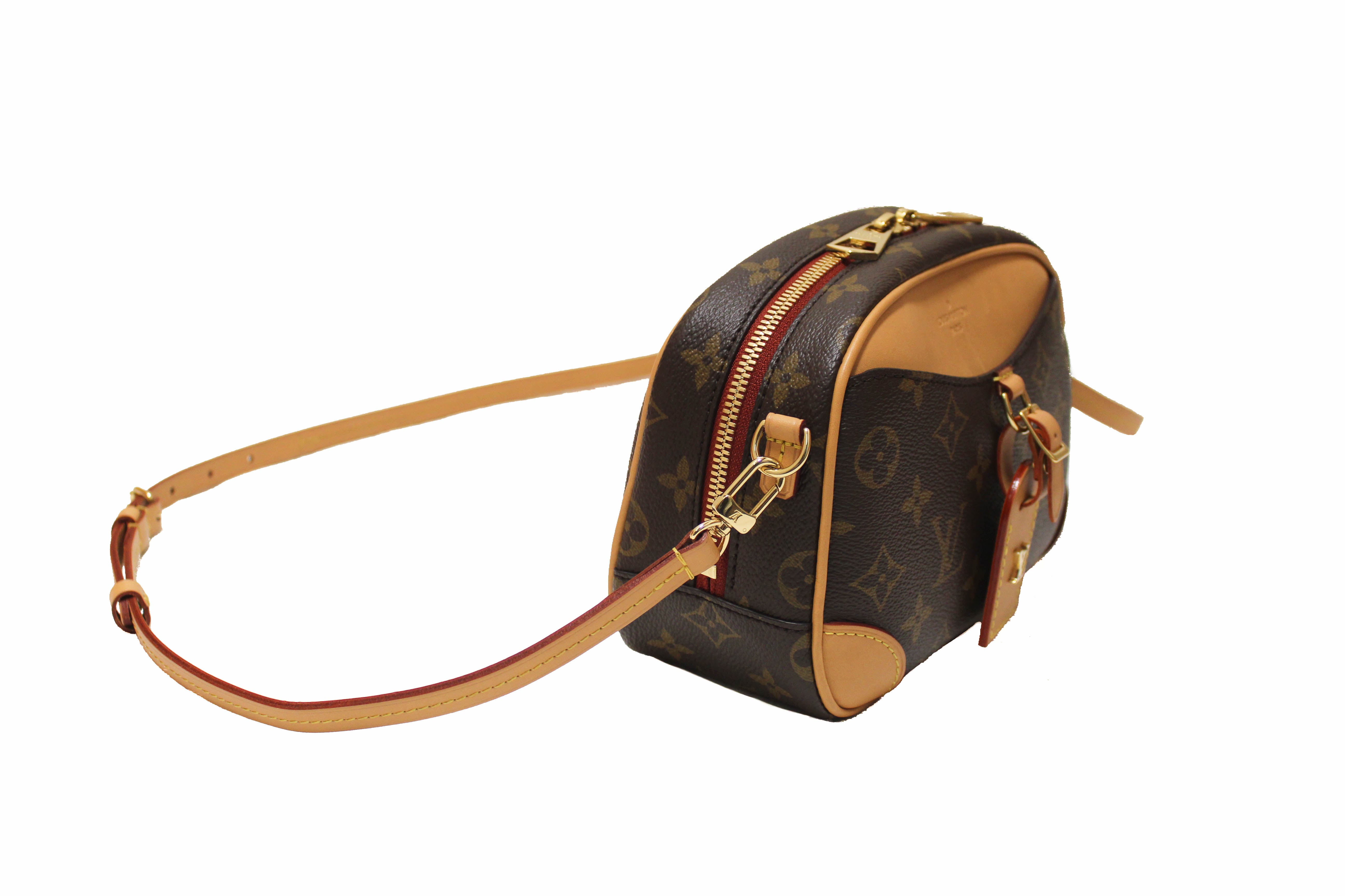 Authentic Louis Vuitton Monogram Deauville Mini Messenger Crossbody Bag