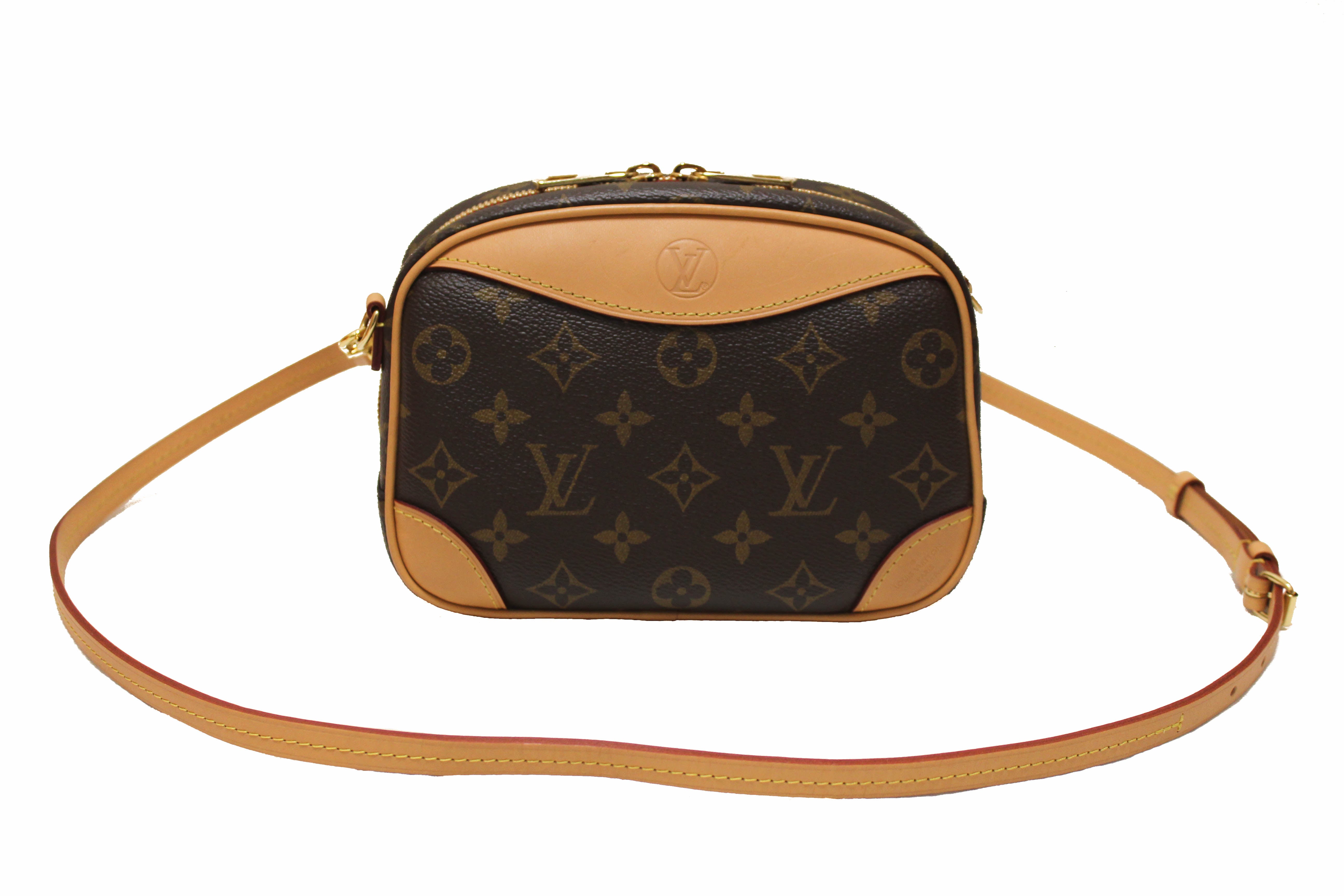 Authentic Louis Vuitton Monogram Deauville Mini Messenger Crossbody Bag