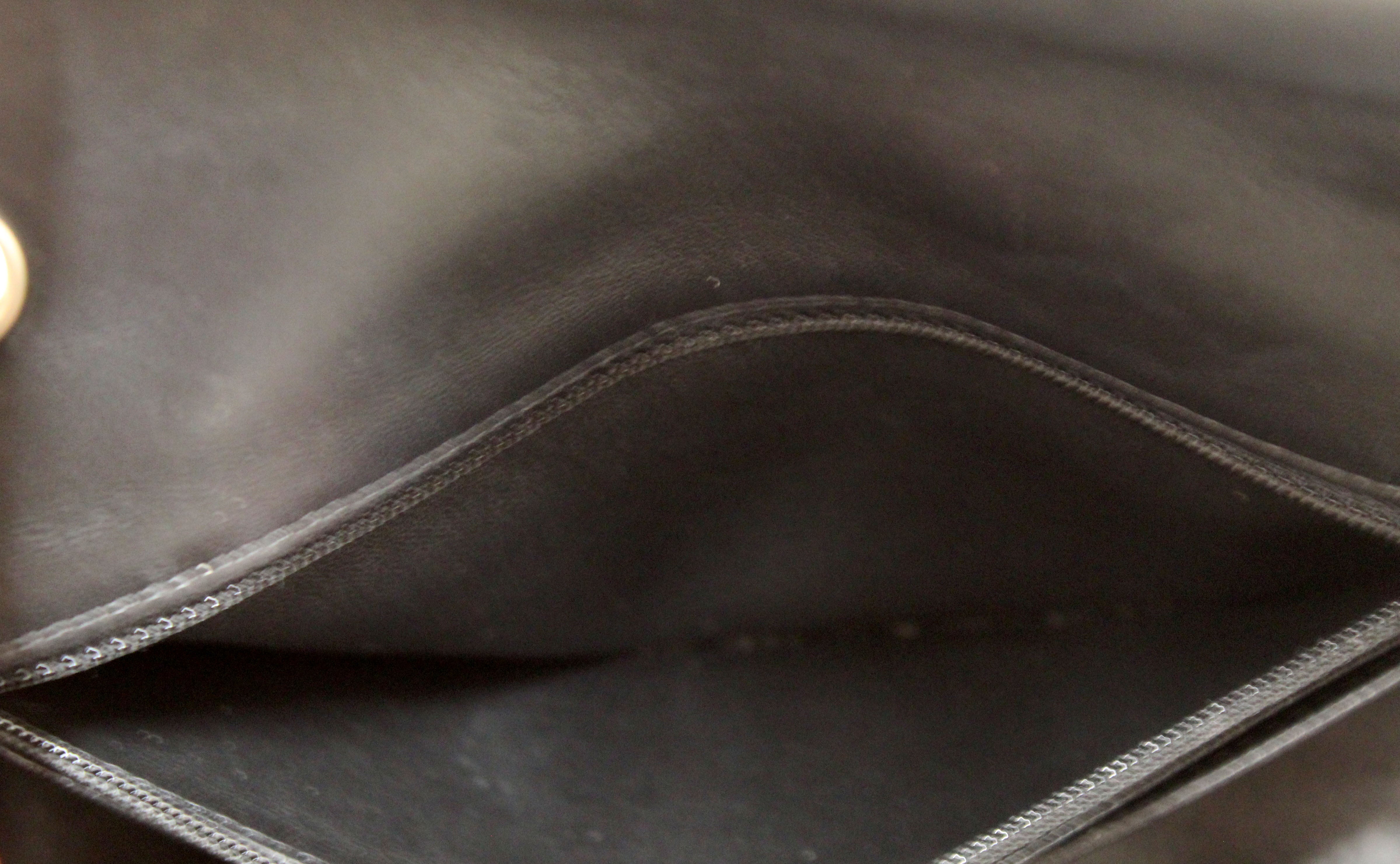 Authentic Chanel Black Quilted Lambskin Leather Classic Mini Rectangle Flap  Crossbody Bag