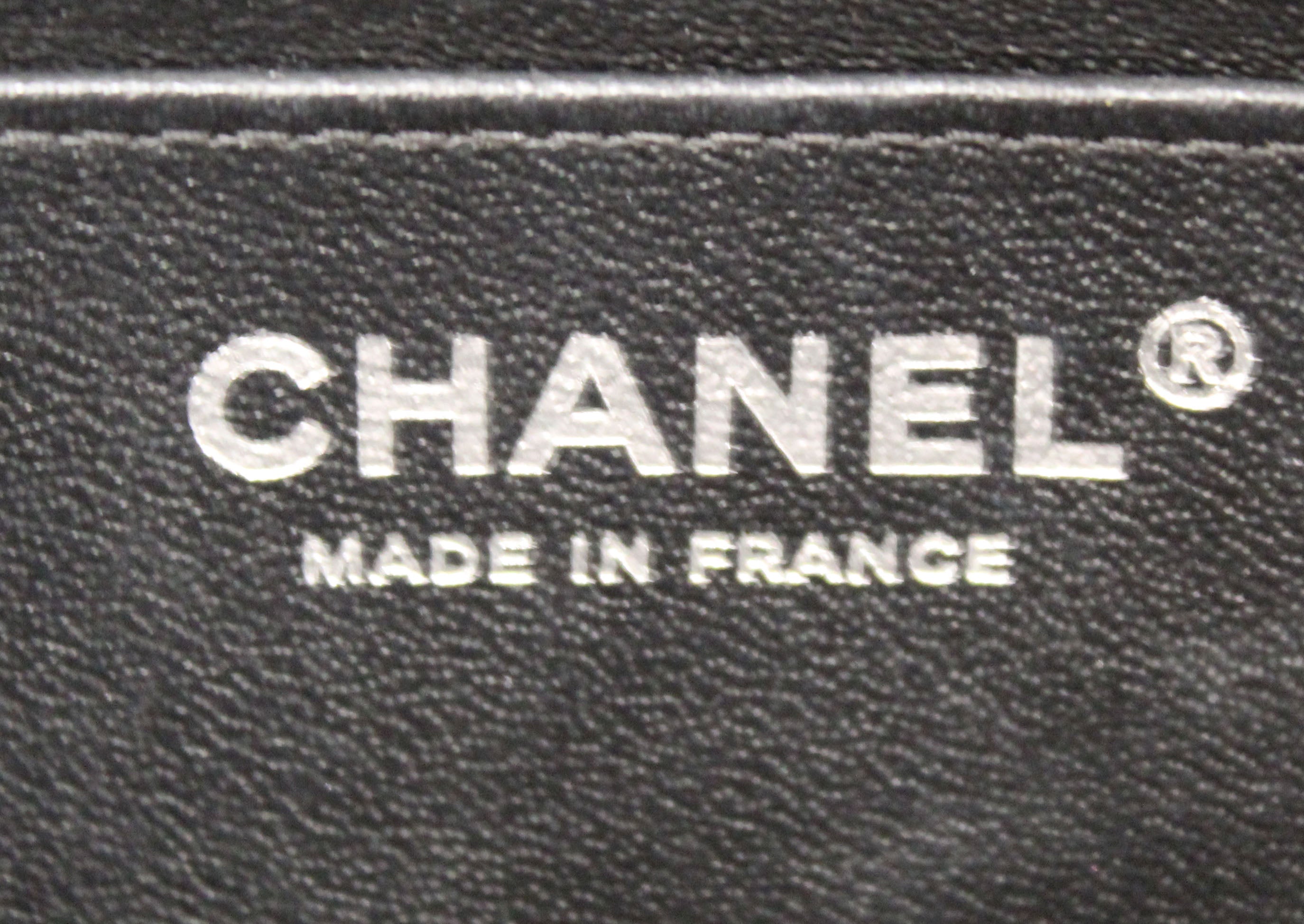 Authentic Chanel Black Quilted Lambskin Leather Classic Mini Rectangle Flap  Crossbody Bag