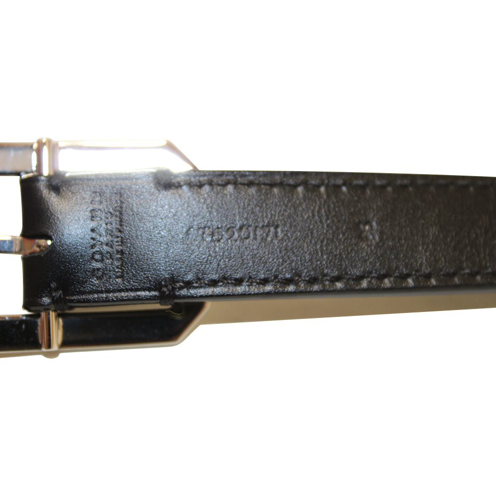 Authentic Goyard Black Goyardine Coated Canvas and Leather Reversible Buckle Belt 95CM