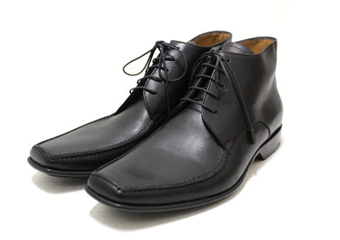 Authentic Louis Vuitton Men's Black Calf Leather Lace Dress Shoes Boots UK size 6 (US 7)