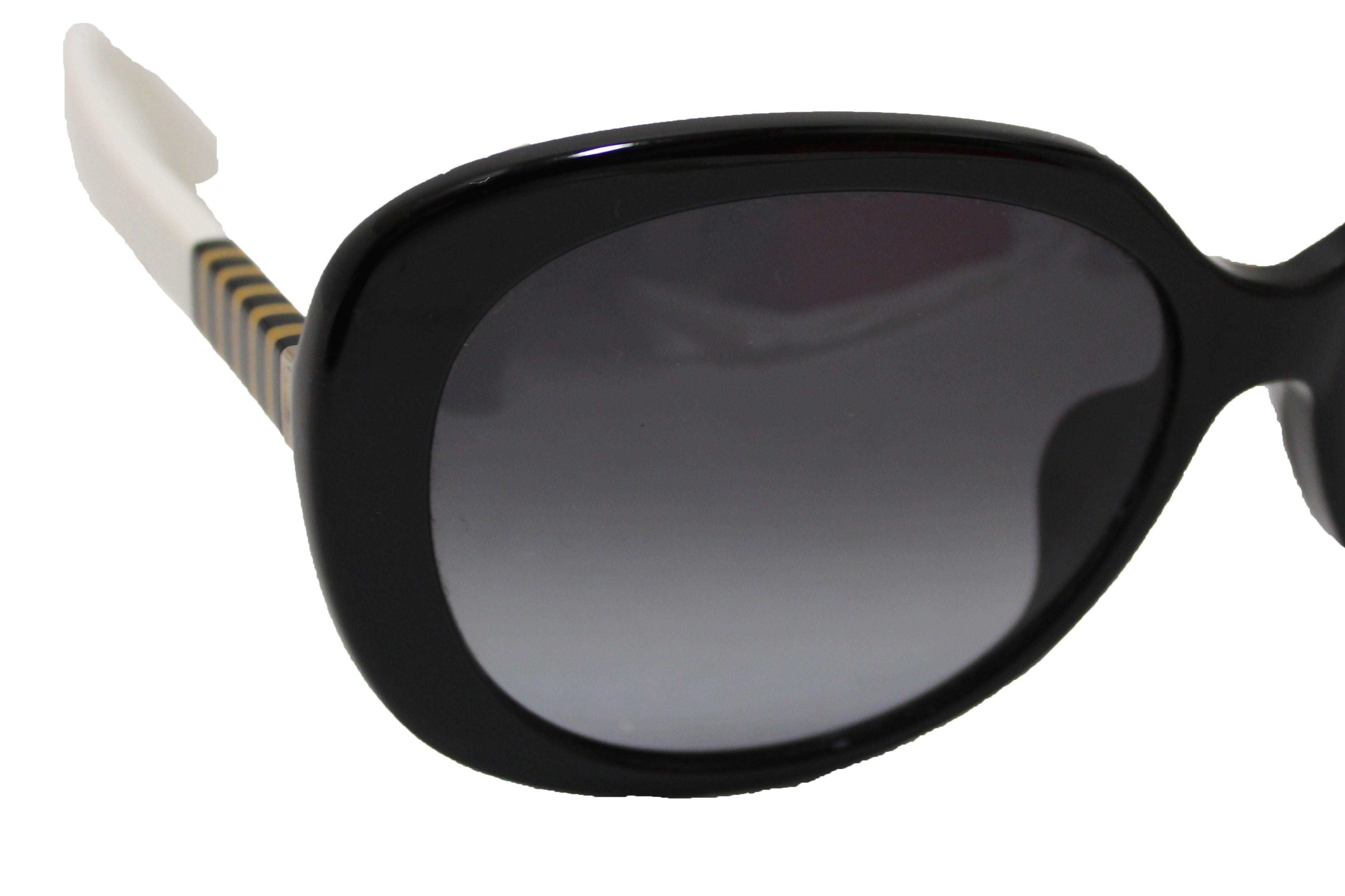 Authentic Fendi Black Acetate Oval Frame Sunglasses